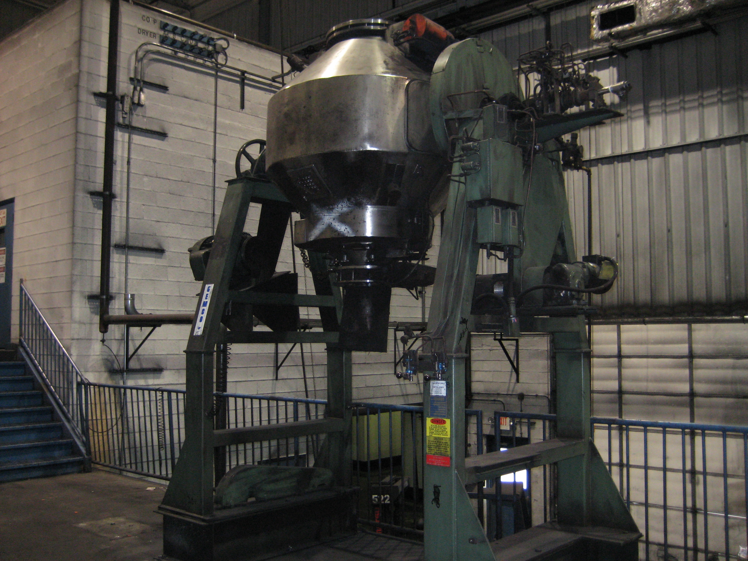 IPP# 210327, 1.51 m3 (53.3 ft3)  Stainless Steel 304  Mixer-Twin Shell & Double Cone For Sale