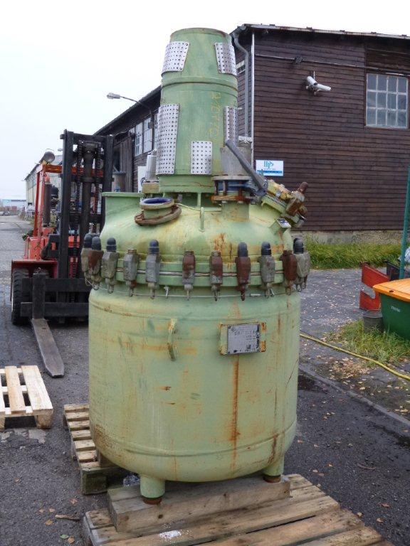 IPP# 210770, 700 L (184.9 gallons)  Glasslined Batch-Type Agitated Reactor For Sale