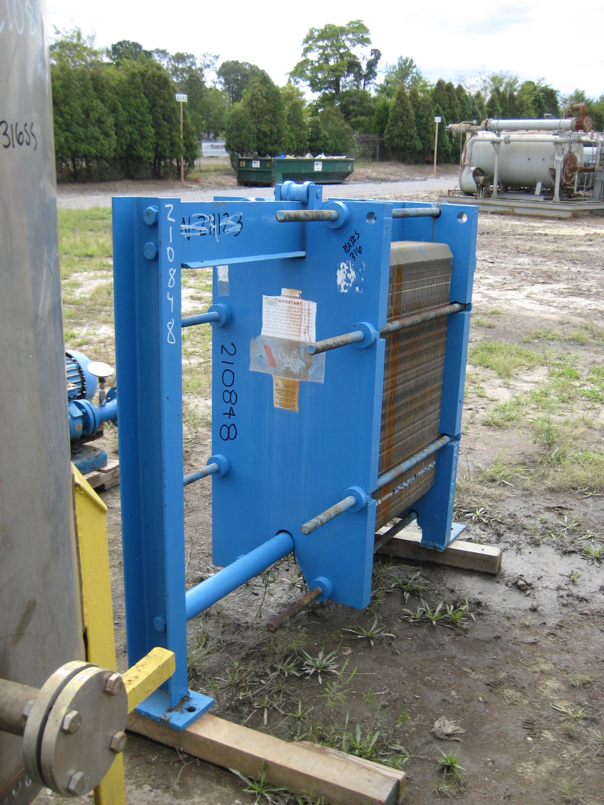 IPP# 210848, 20.9 m² (225 ft²)  Stainless Steel 316 Plate and Frame Heat Exchanger For Sale