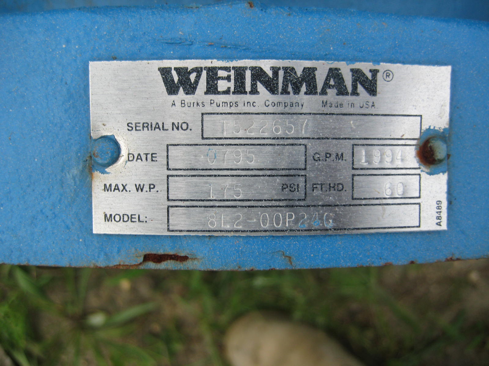  Centrifugal Pump 452.9 m3/h (2,000 GPM) Carbon Steel For Sale - IPP# 210825