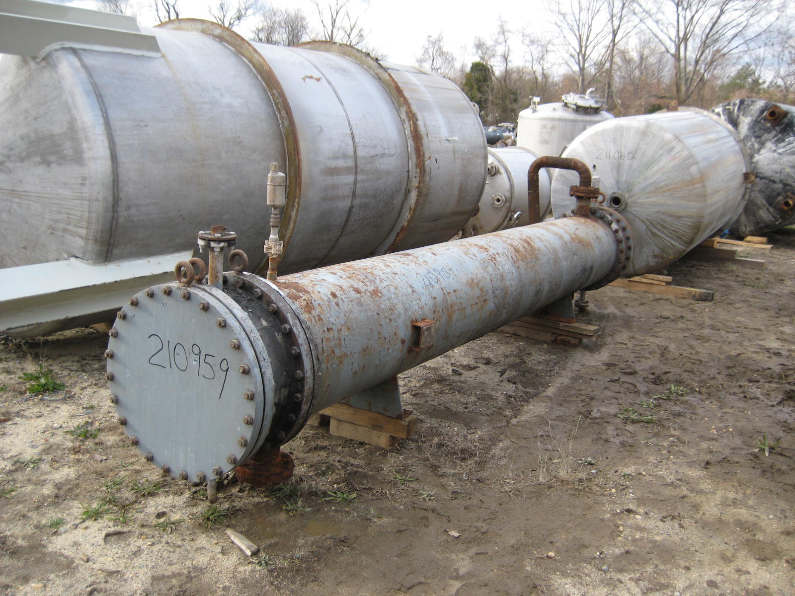 IPP# 210959, 100.8 m² (1,085 ft²)  Stainless Steel 304 Shell and Tube Heat Exchanger For Sale