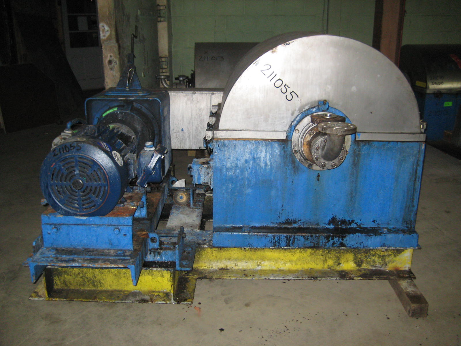 IPP# 211055, 11.2 kW (15 HP)  Stainless Steel 316  Centrifuge-Misc. & Hydraulic For Sale