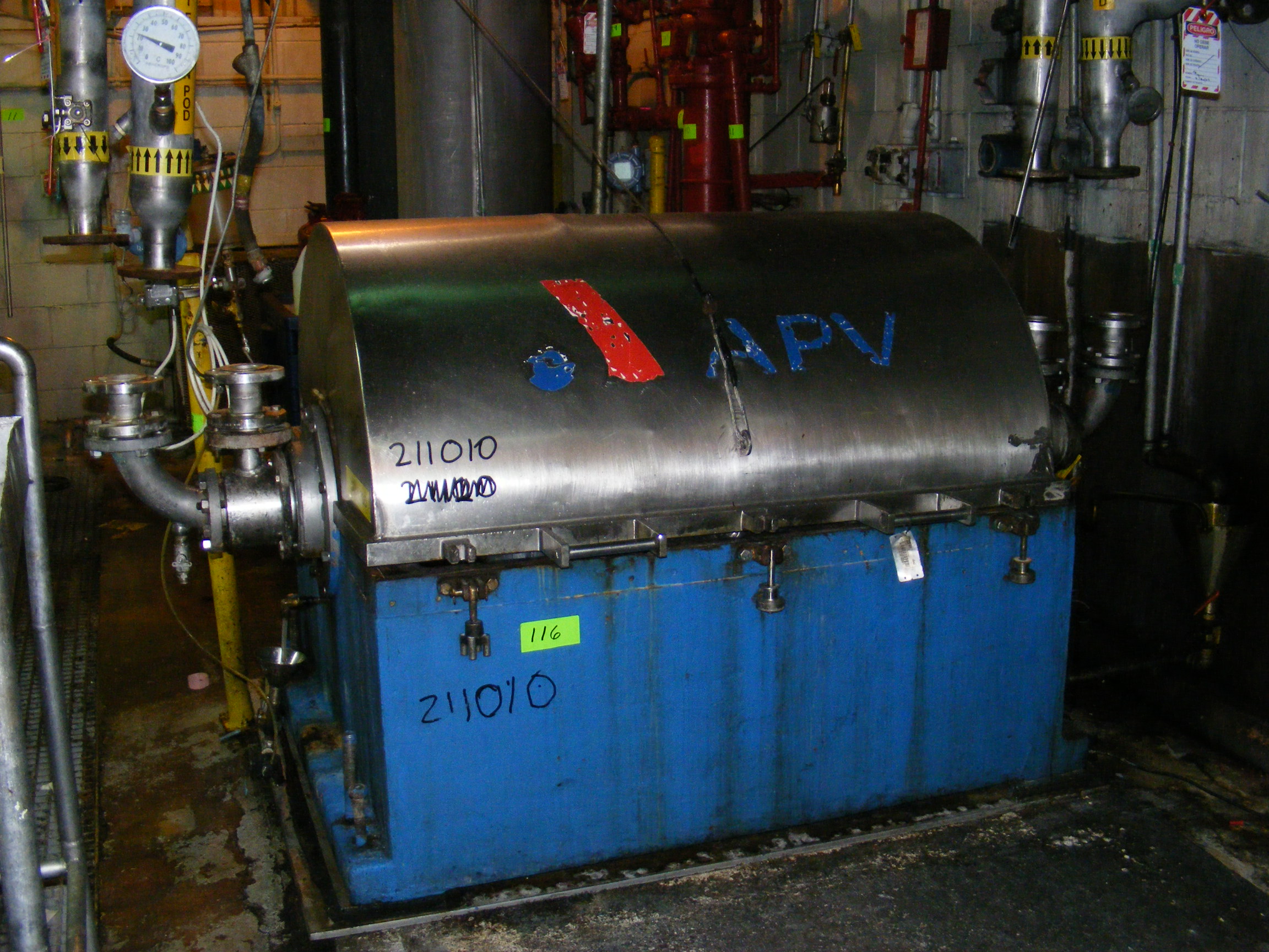 IPP# 211010, 18.6 kW (25 HP)  Stainless Steel 316  Centrifuge-Misc. & Hydraulic For Sale