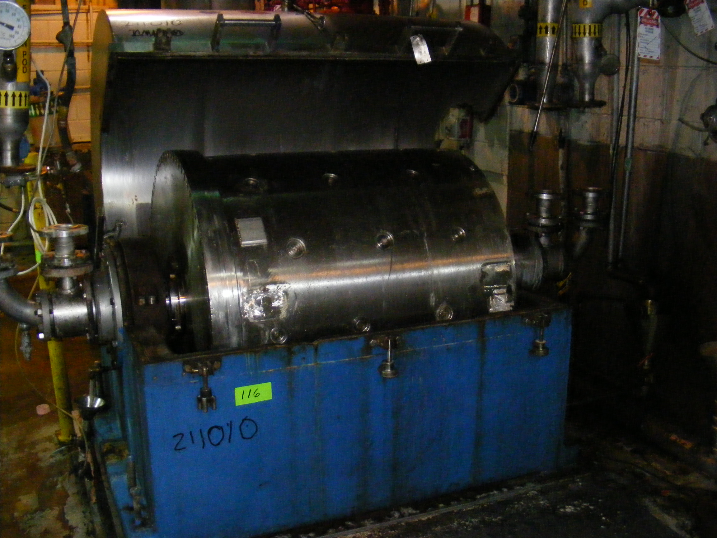 IPP# 211010, 18.6 kW (25 HP)  Stainless Steel 316  Centrifuge-Misc. & Hydraulic For Sale