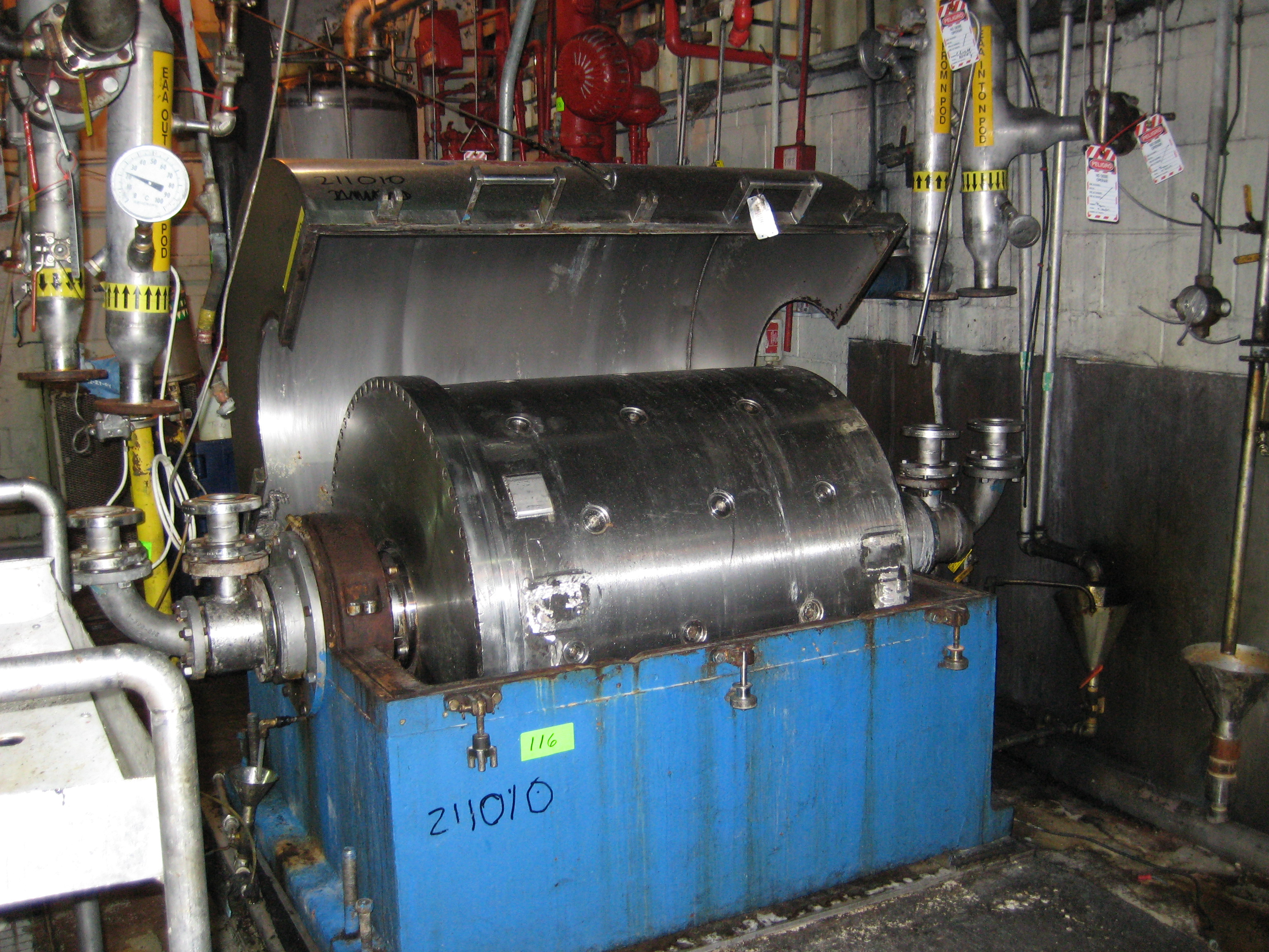 IPP# 211010, 18.6 kW (25 HP)  Stainless Steel 316  Centrifuge-Misc. & Hydraulic For Sale