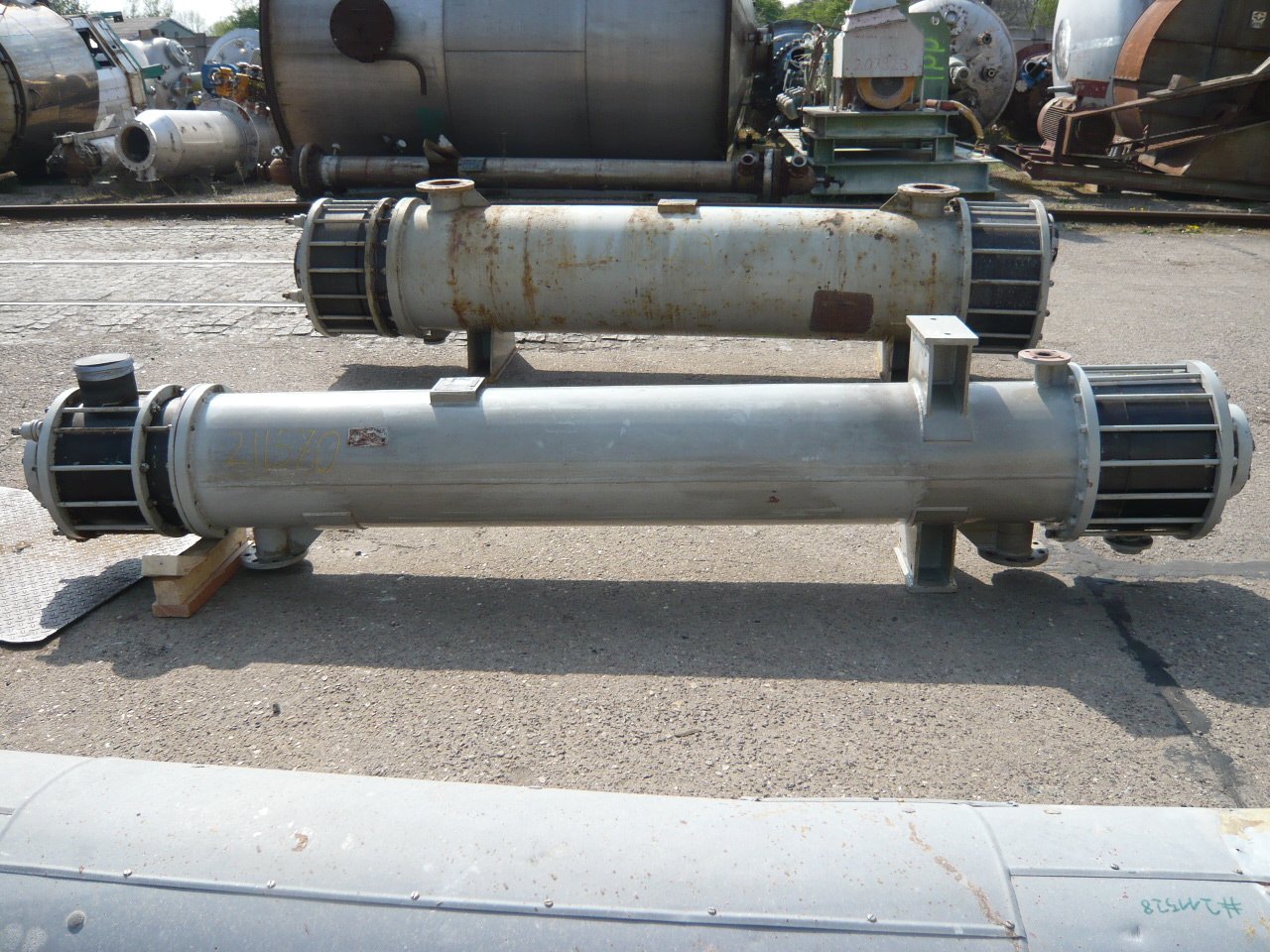 IPP# 211570, 10 m² (107.6 ft²)  Graphite Shell and Tube Heat Exchanger For Sale