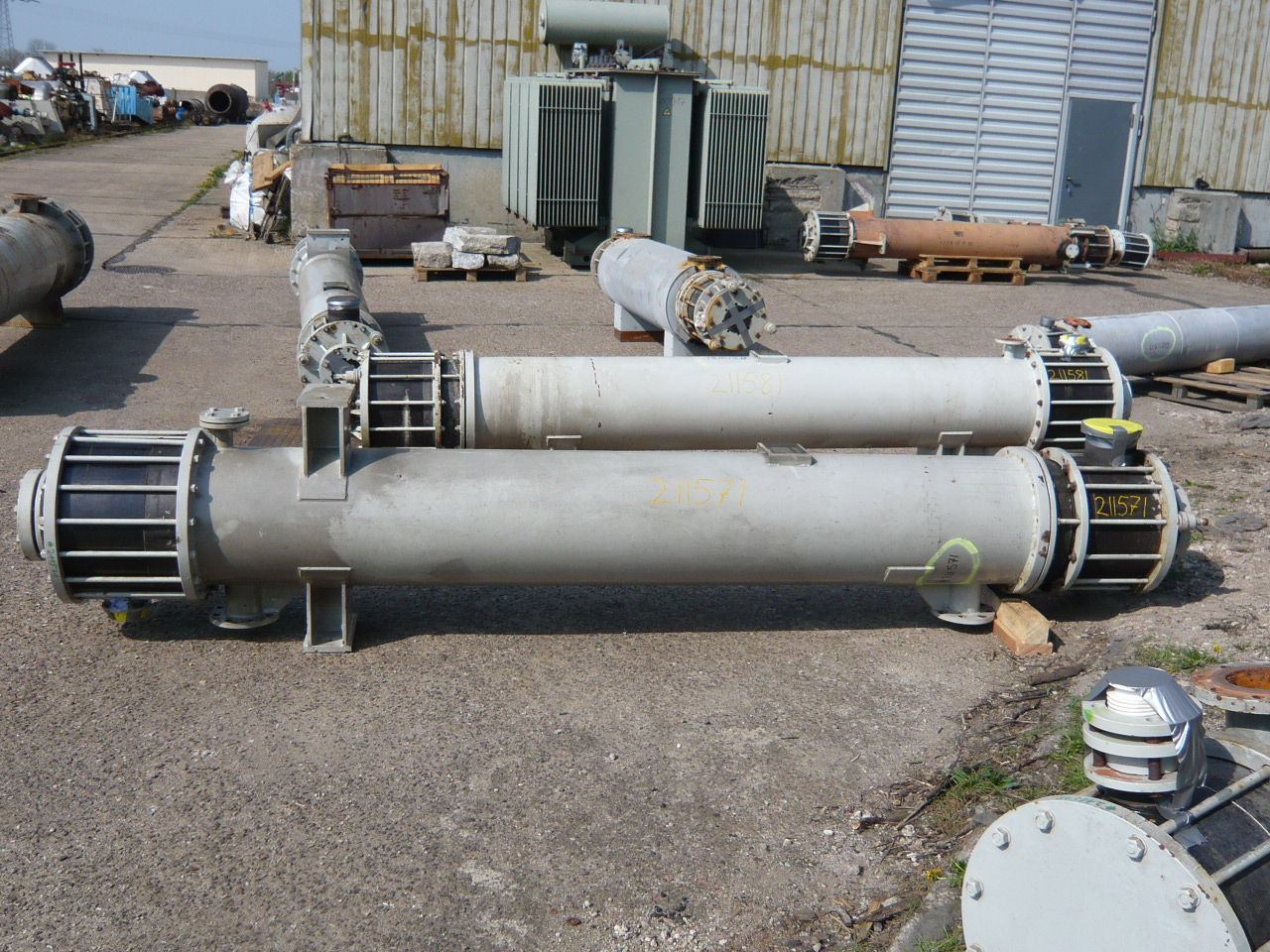 IPP# 211571, 10 m² (107.6 ft²)  Graphite Shell and Tube Heat Exchanger For Sale