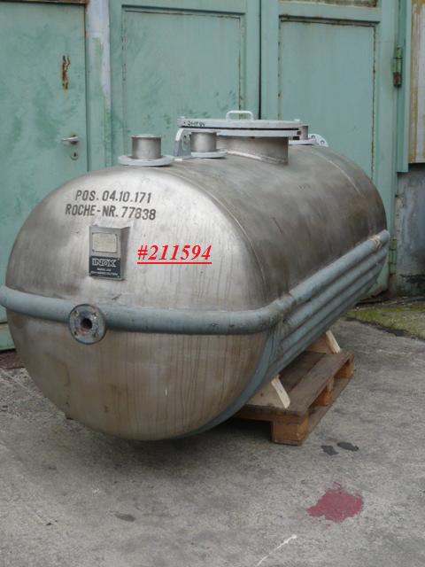 IPP# 211594, 2,500 L (660.4 gallons)  Stainless Steel 317  Tank For Sale