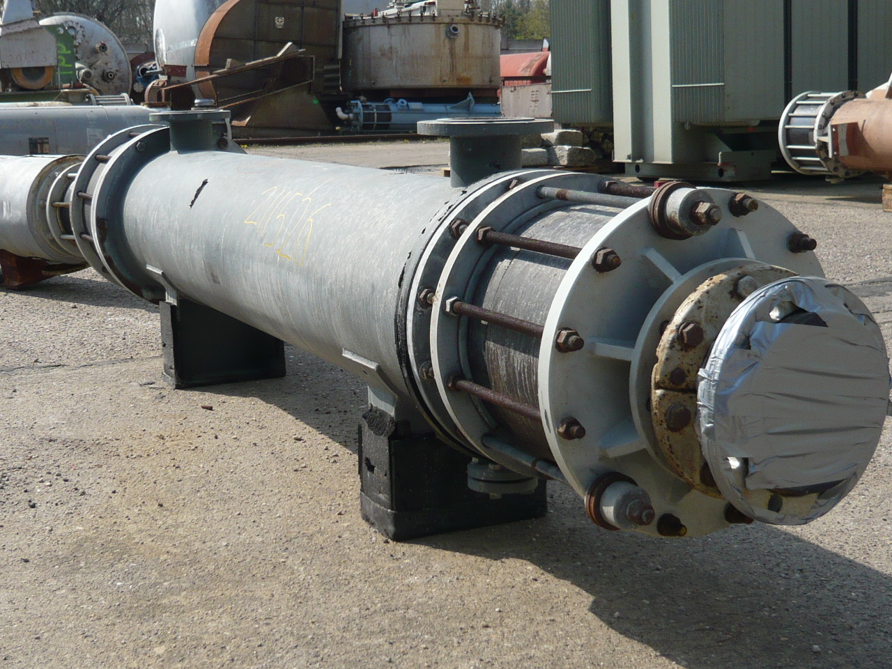 IPP# 211526, 7 m² (75.3 ft²)  Graphite Shell and Tube Heat Exchanger For Sale