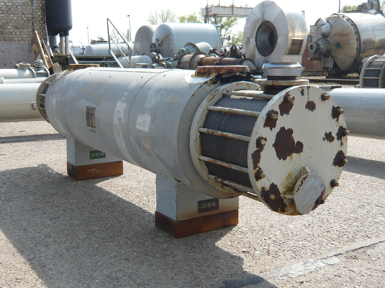 IPP# 211528, 7 m² (75.3 ft²)  Graphite Shell and Tube Heat Exchanger For Sale