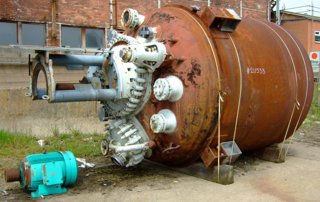 Glasslined Pfaudler E 12500 Batch Type Body Only Reactor