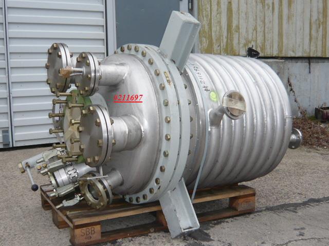 IPP# 211697, 565 L (149.3 gallons)  Stainless Steel 316 Batch-Type Agitated Reactor For Sale