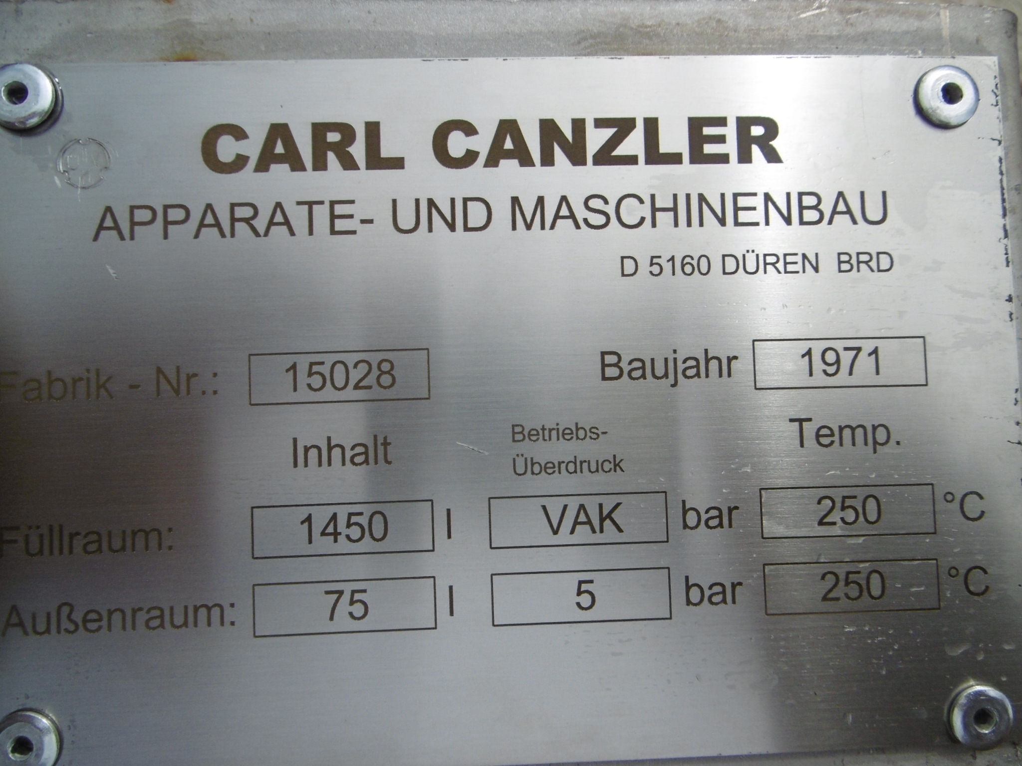 Stainless Steel 316 Wiped/Thin Film Evaporator - IPP# 211741