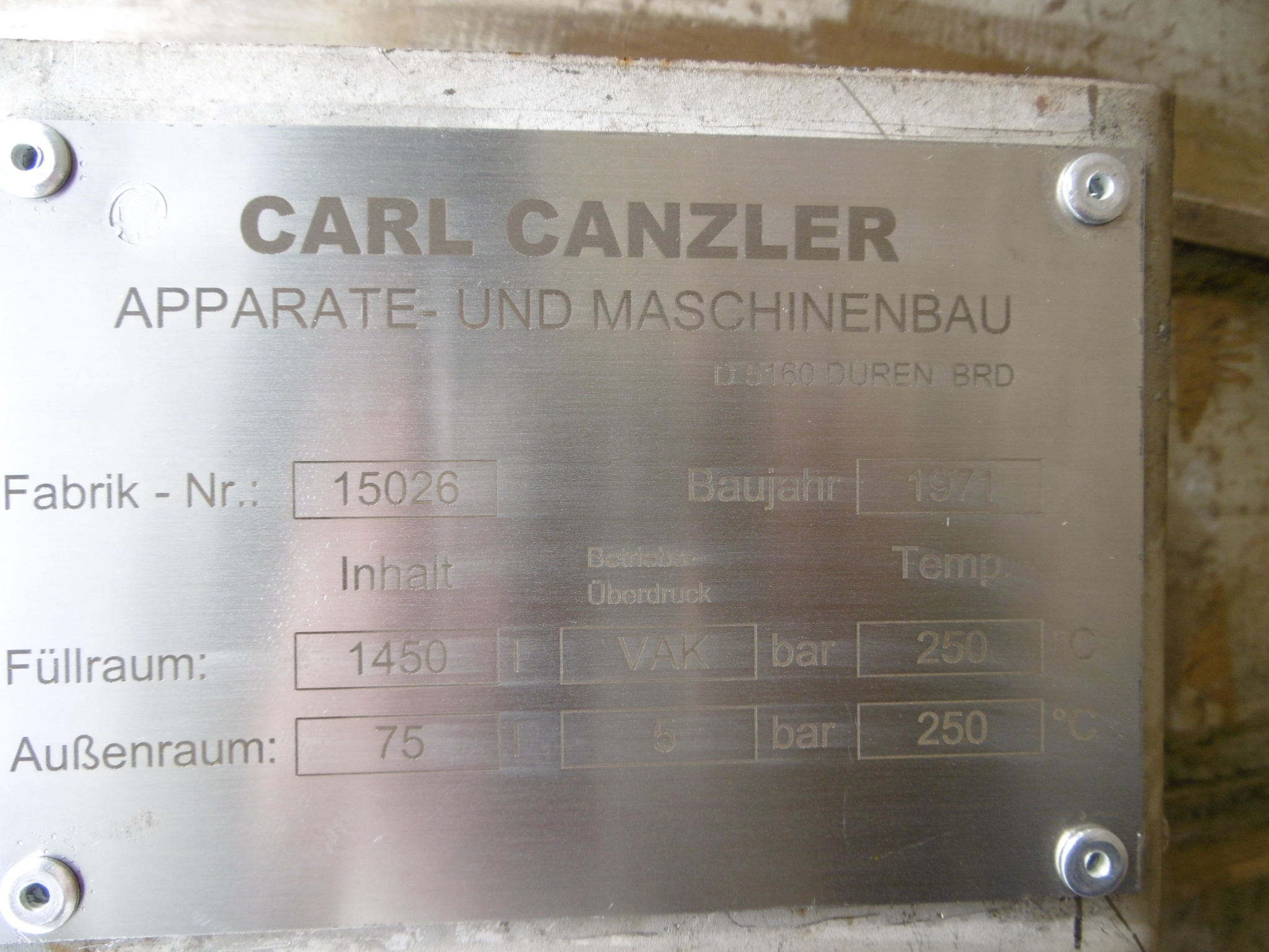  Stainless Steel 316 Wiped/Thin Film Evaporator  For Sale - IPP# 211713