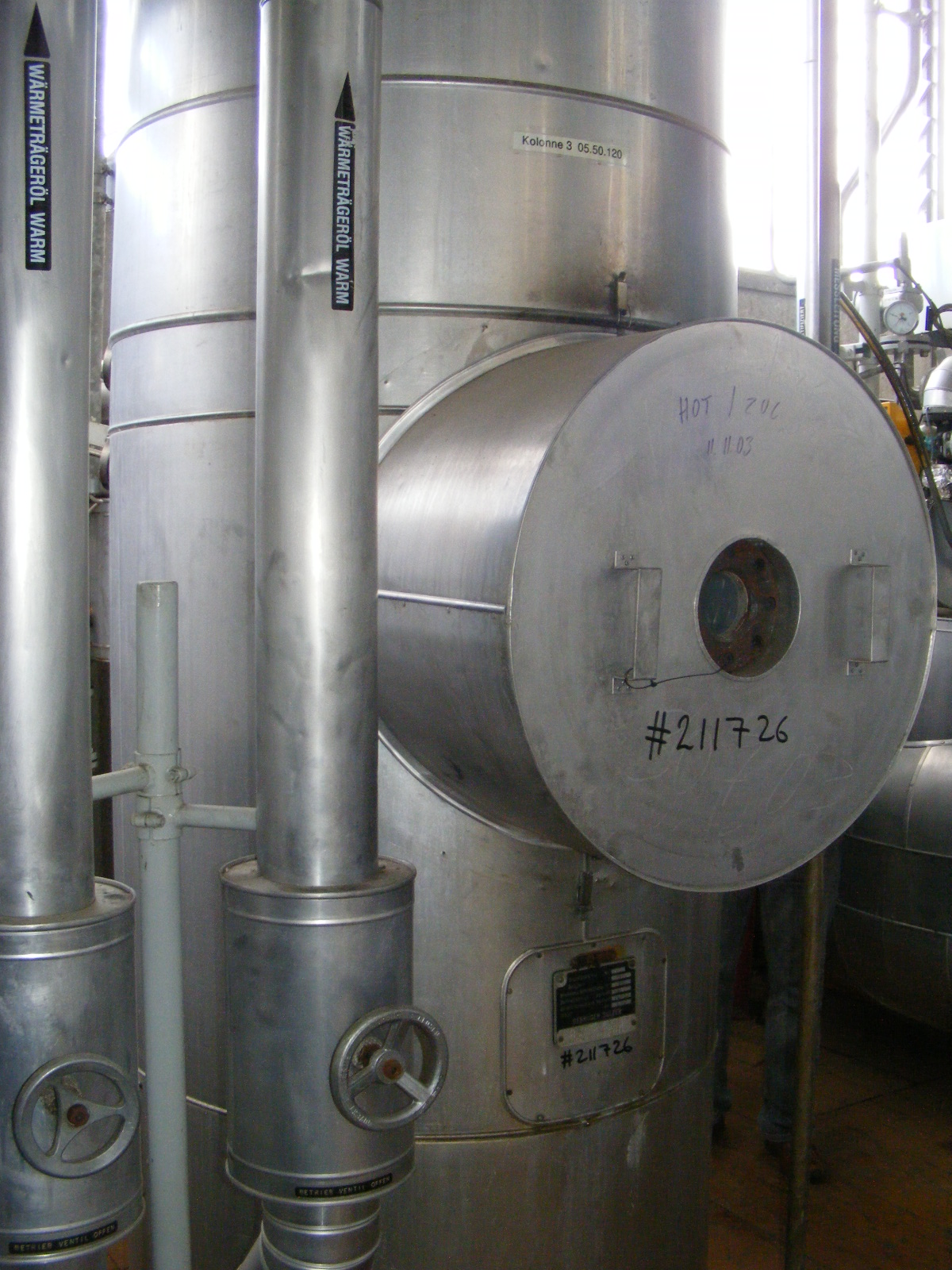 IPP# 211726, 600 mm (23.6 in)  Stainless Steel 316 Packed Column For Sale