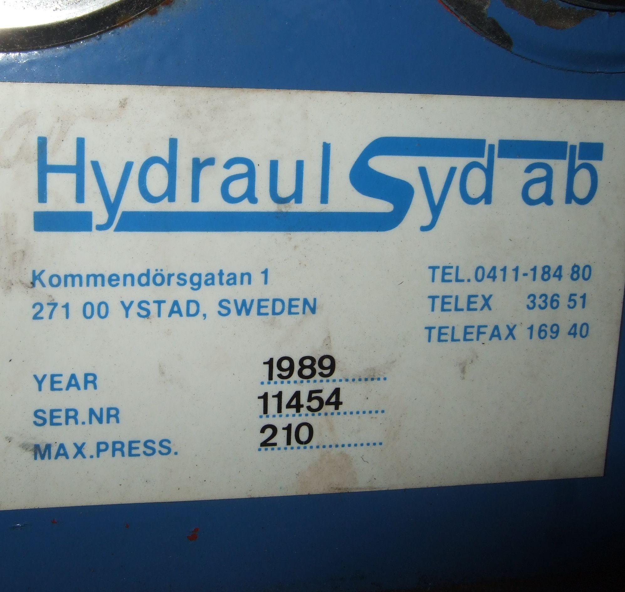 Hydraul Syd AB Hydraulic Powerpack - IPP# 211983