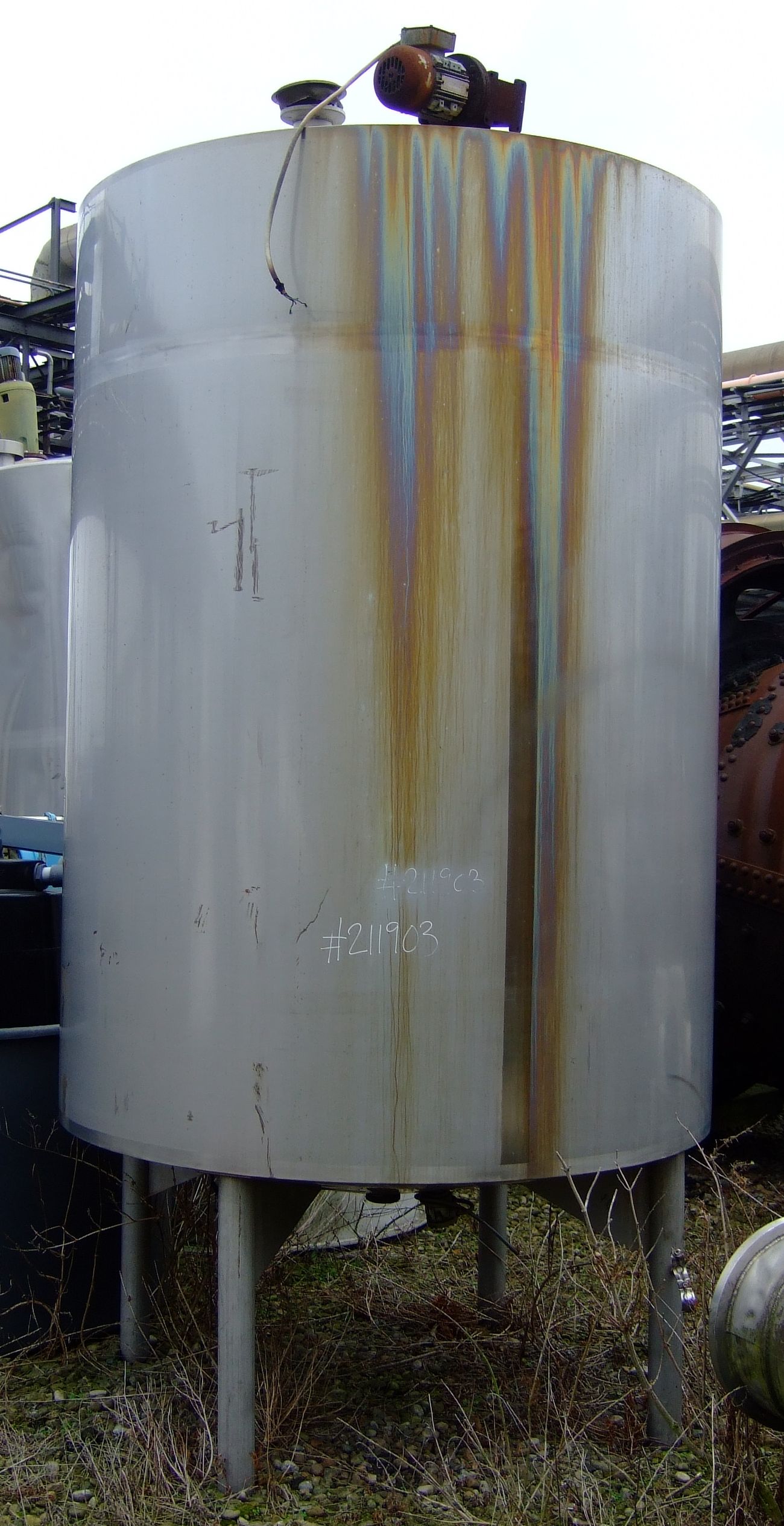 IPP# 211903, 6,500 L (1,717 gallons)  Stainless Steel 321  Tank For Sale