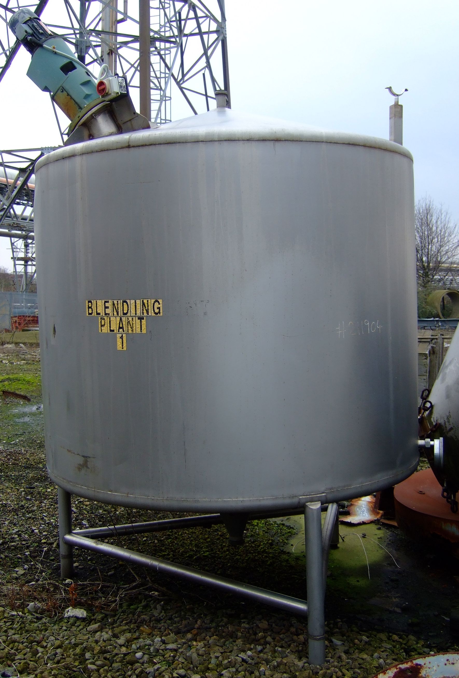 IPP# 211904, 4,500 L (1,189 gallons)  Stainless Steel 321  Tank For Sale