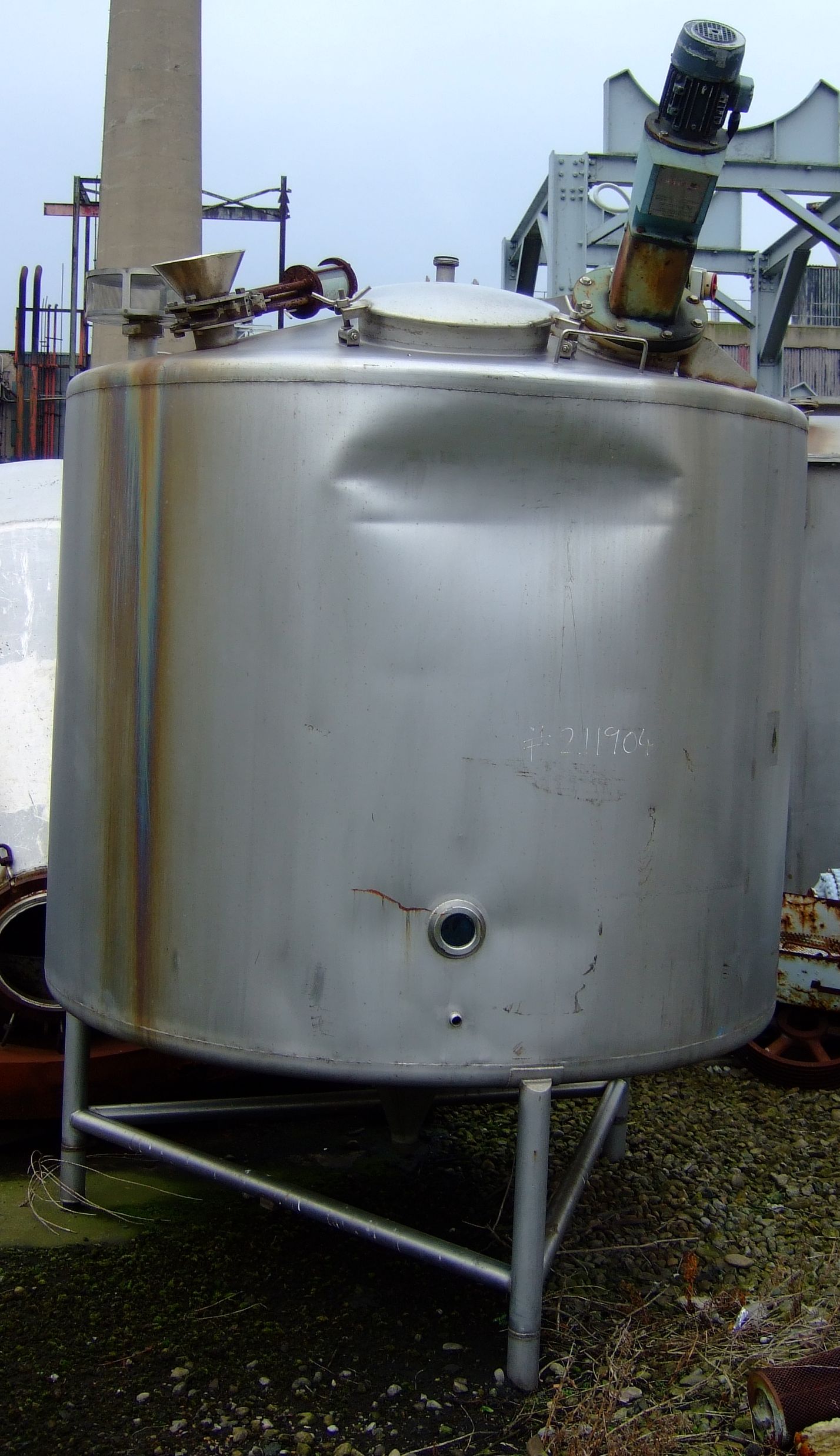 IPP# 211904, 4,500 L (1,189 gallons)  Stainless Steel 321  Tank For Sale