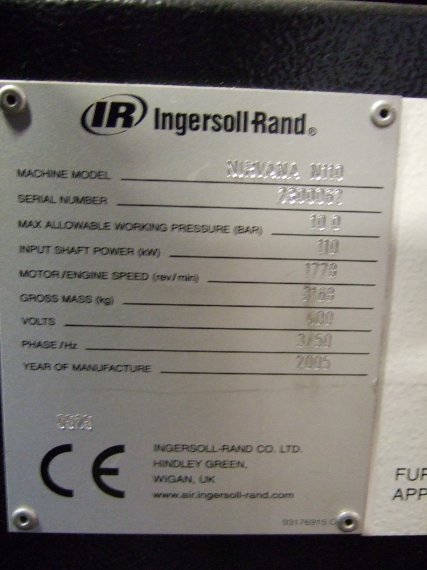 IPP# 212162, 1,200 m3/h (706 CFM)   Rotary Compressor For Sale