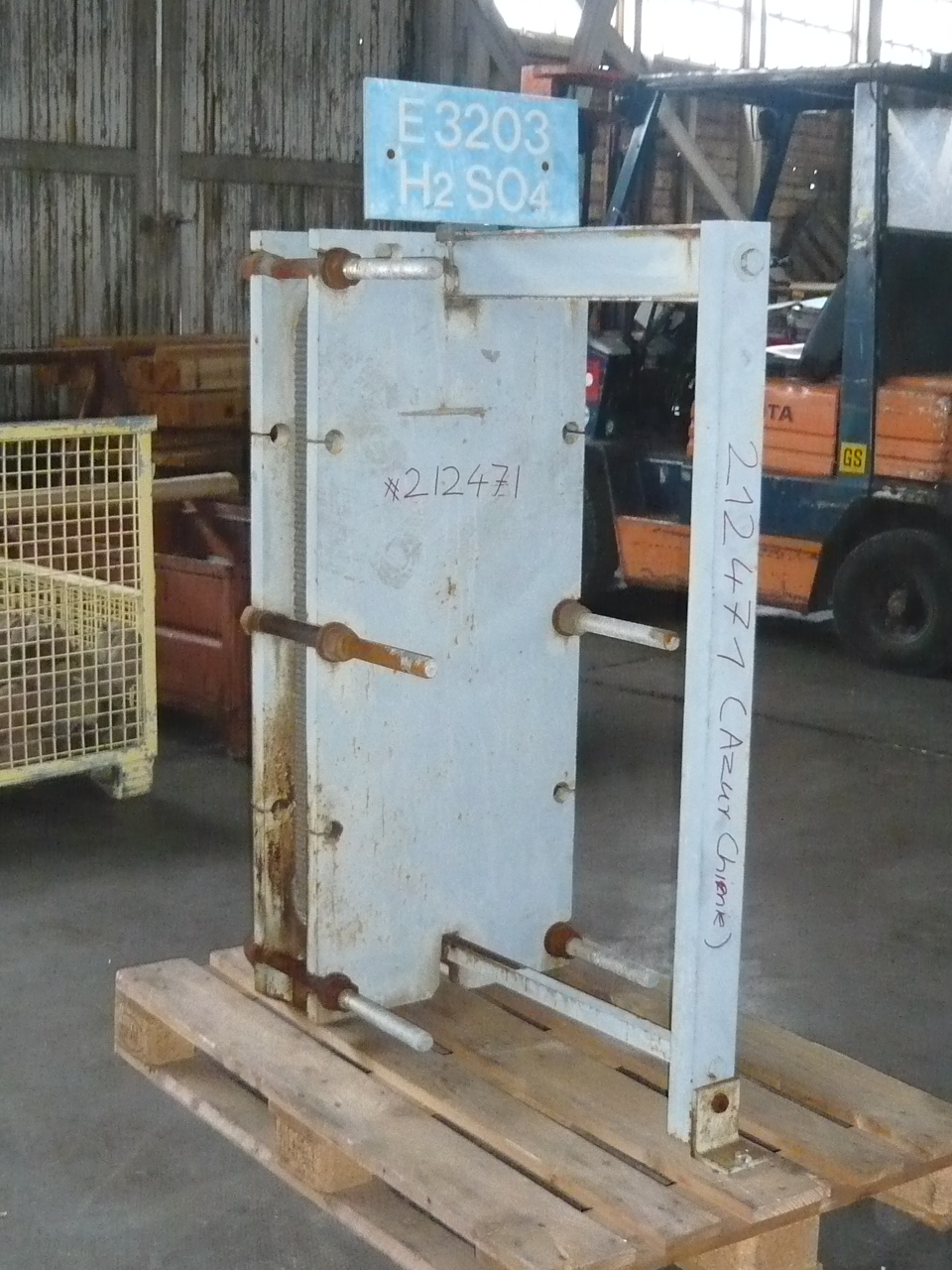 IPP# 212471, 7.6 m² (81.8 ft²)  Hastelloy - C276 Plate and Frame Heat Exchanger For Sale