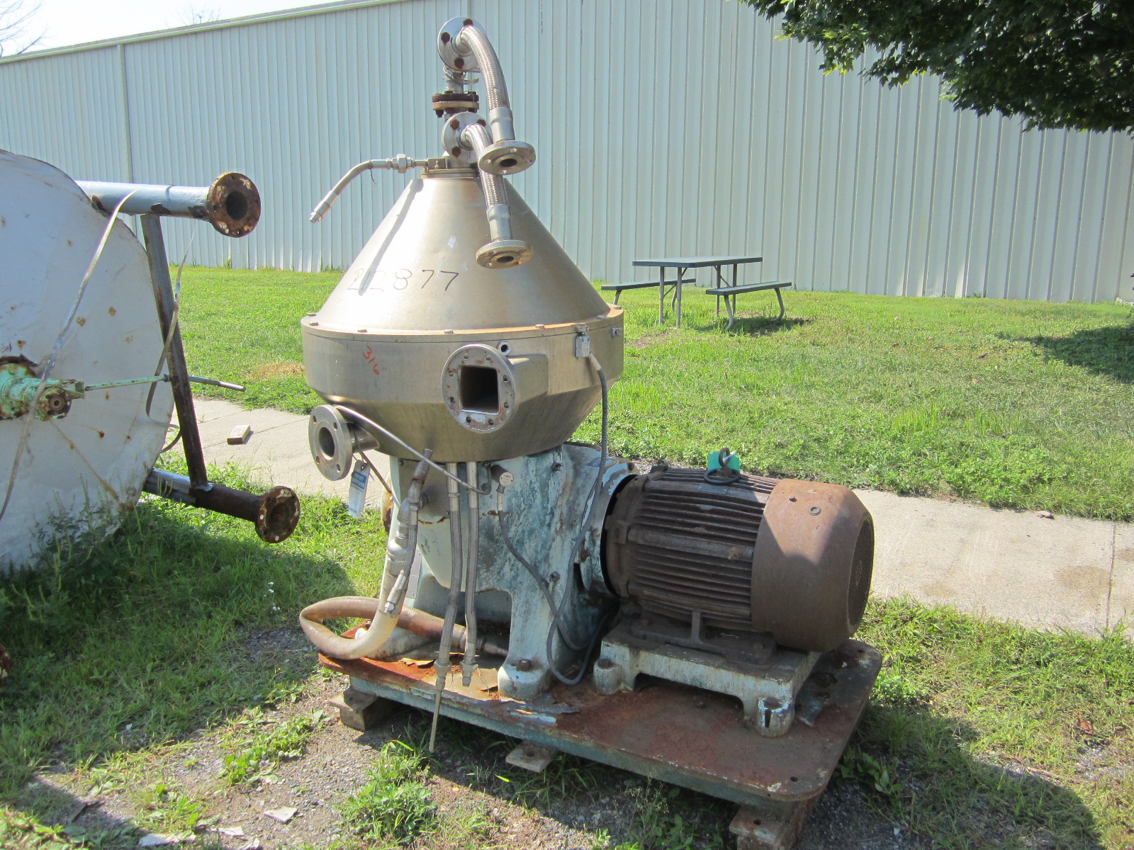 IPP# 212877, 22 kW (29.5 HP) Unused Stainless Steel 316  Centrifuge-Disc Bowl For Sale