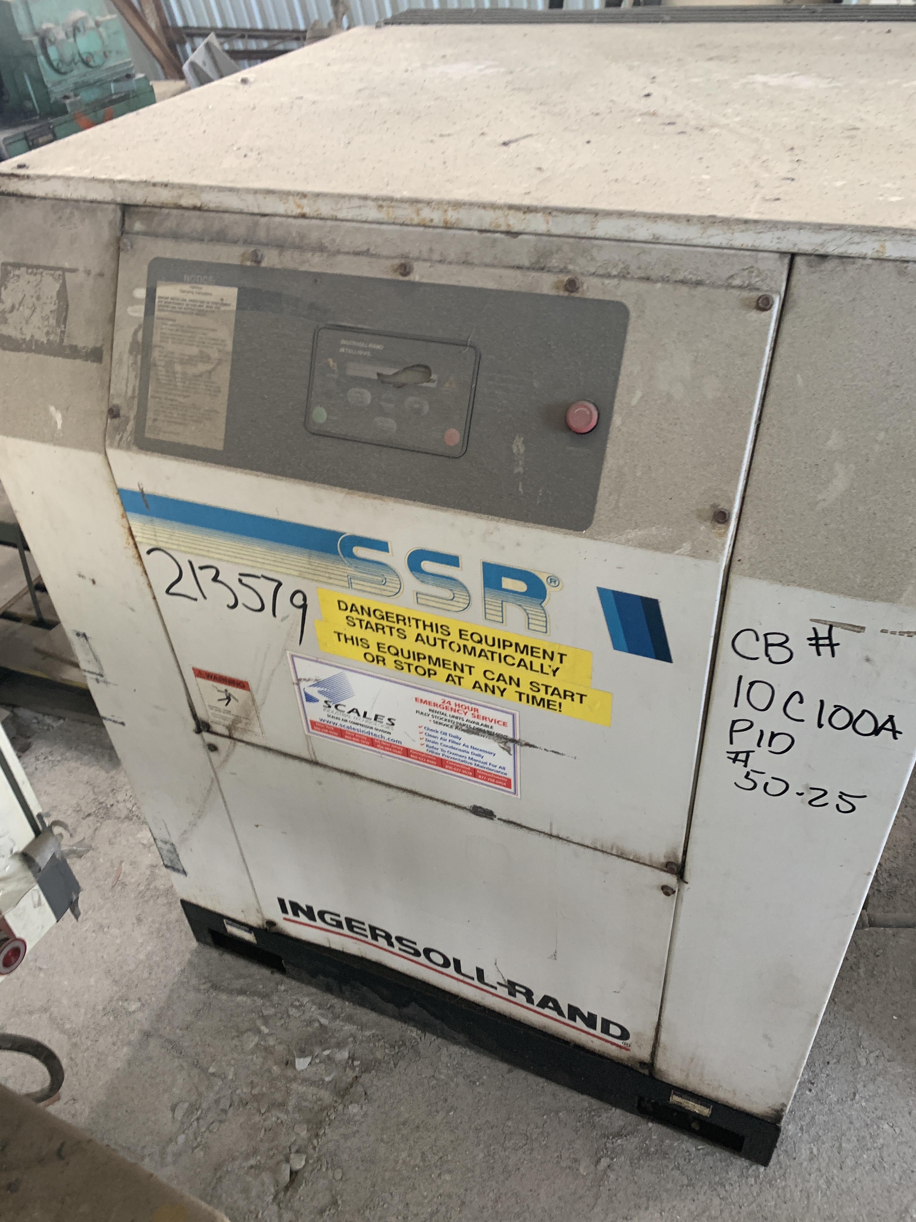 Carbon Steel Ingersoll Rand SSR EP40SE Rotary Compressor - IPP# 213579