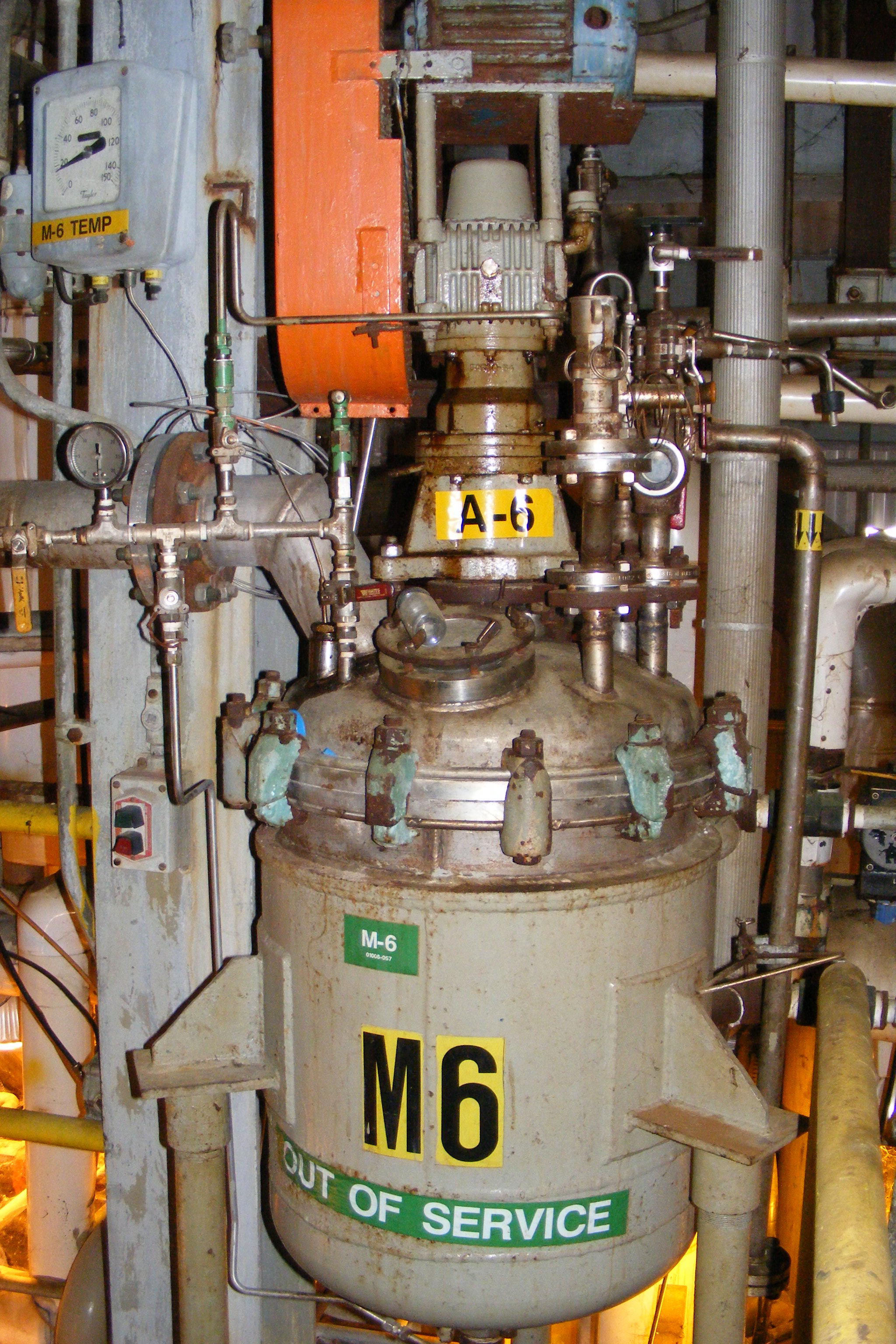 IPP# 213966, 113.6 L (30 gallons)  Stainless Steel 316 Batch-Type Agitated Reactor For Sale