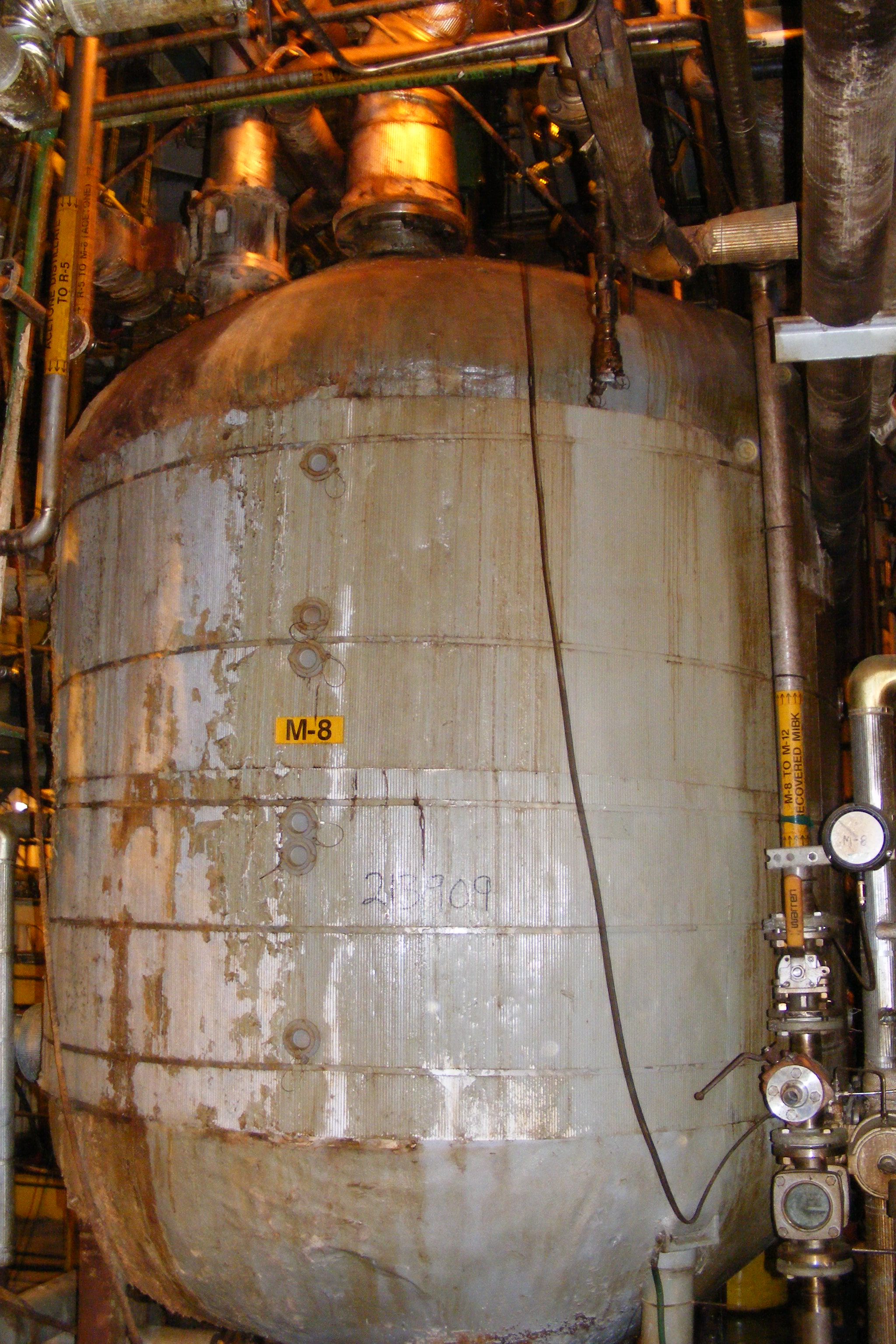 IPP# 213908, 5,678 L (1,500 gallons)  Stainless Steel 304 Batch-Type Agitated Reactor For Sale