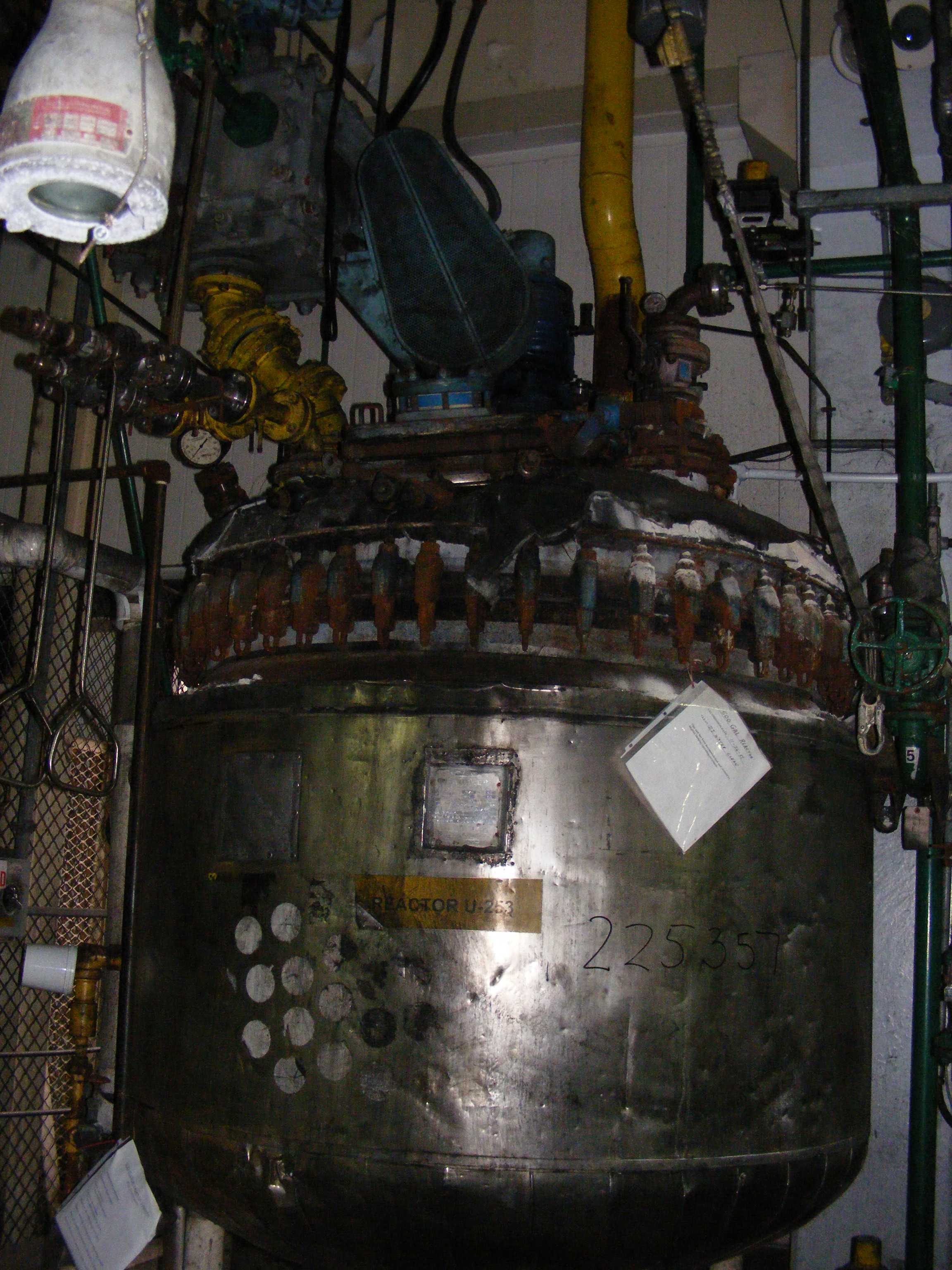 IPP# 225357, 1,893 L (500 gallons)  Glasslined Batch-Type Agitated Reactor For Sale