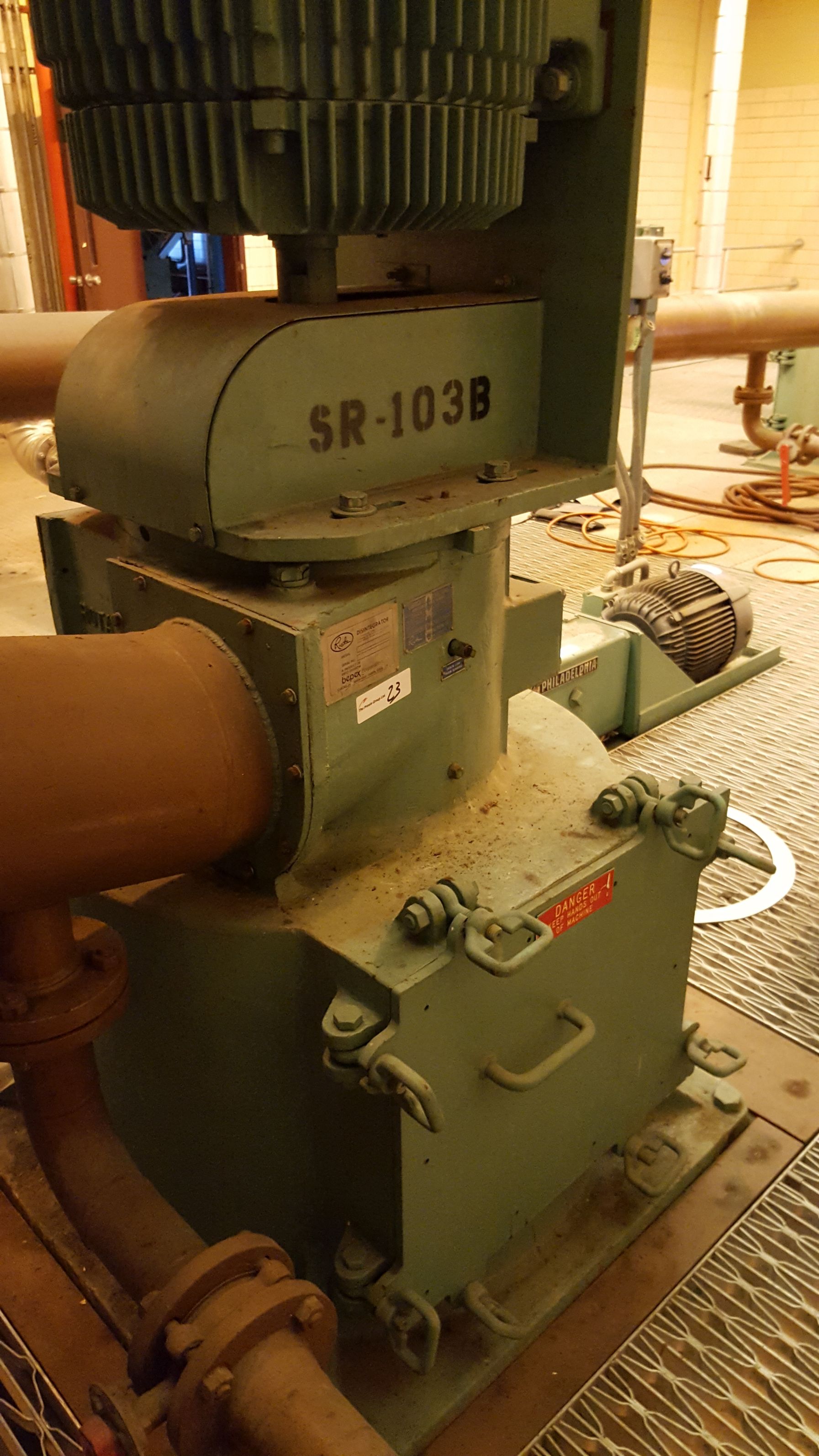 IPP# 225386, 74.6 kW (100 HP) Unused Carbon Steel Granulator/Disintegrator Pulverizer For Sale