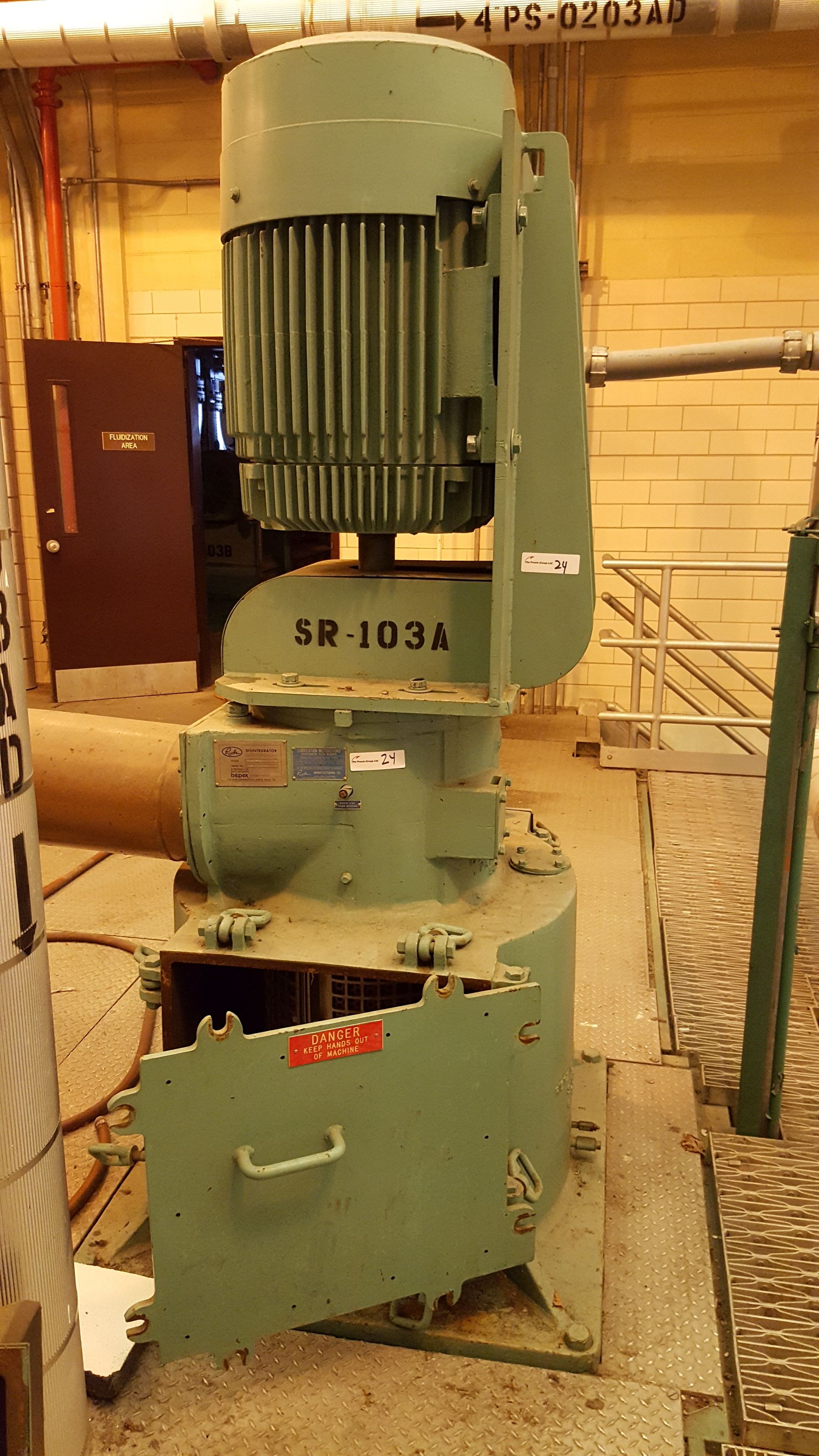 IPP# 225387, 74.6 kW (100 HP) Unused Carbon Steel Granulator/Disintegrator Pulverizer For Sale