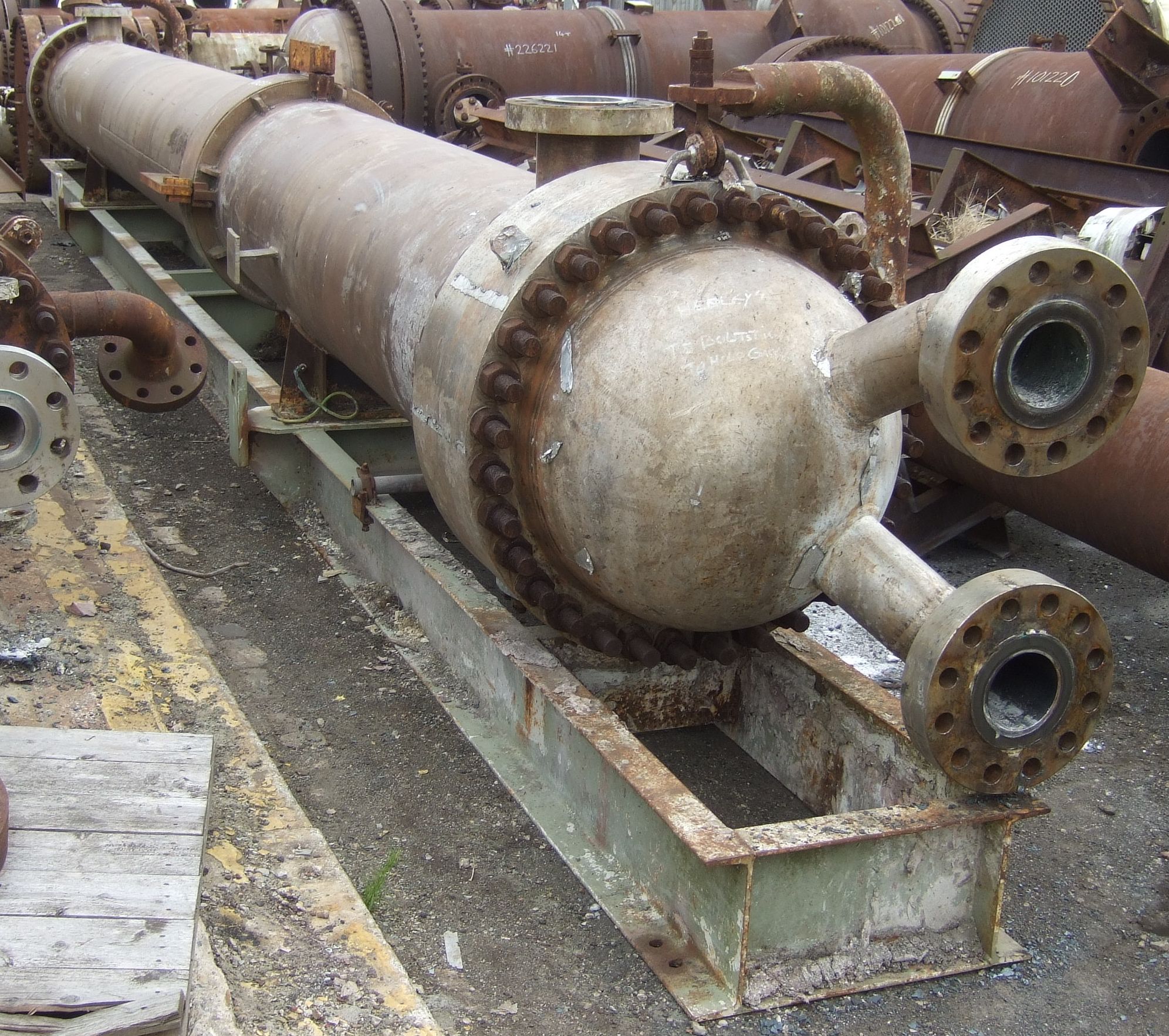 IPP# 226237, 191 m² (2,056 ft²)  Stainless Steel 304 Shell and Tube Heat Exchanger For Sale