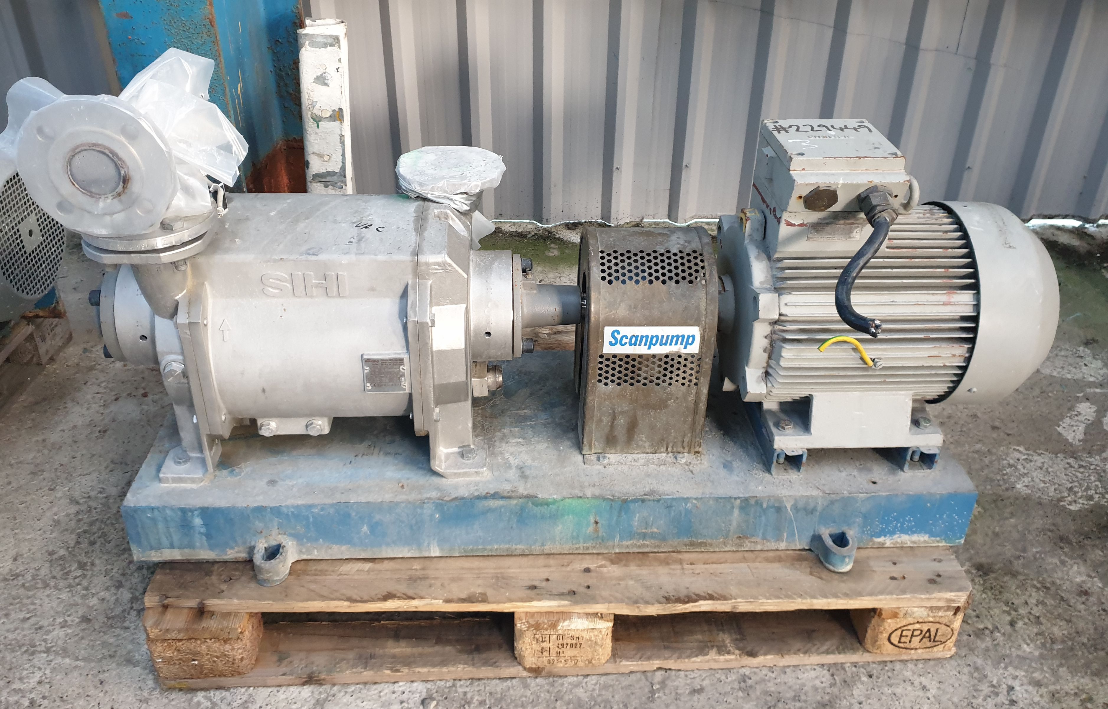 IPP# 229449, 465 m3/h (273.7 CFM)  Stainless Steel 316  Pump-Vacuum For Sale