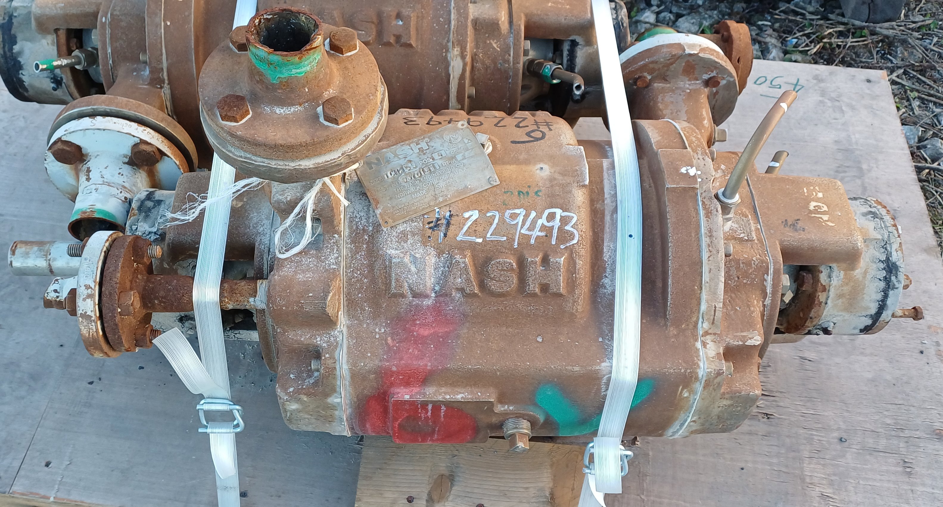 Stainless Steel 316L Nash TCM-2 Pump-Vacuum skid - IPP# 229493