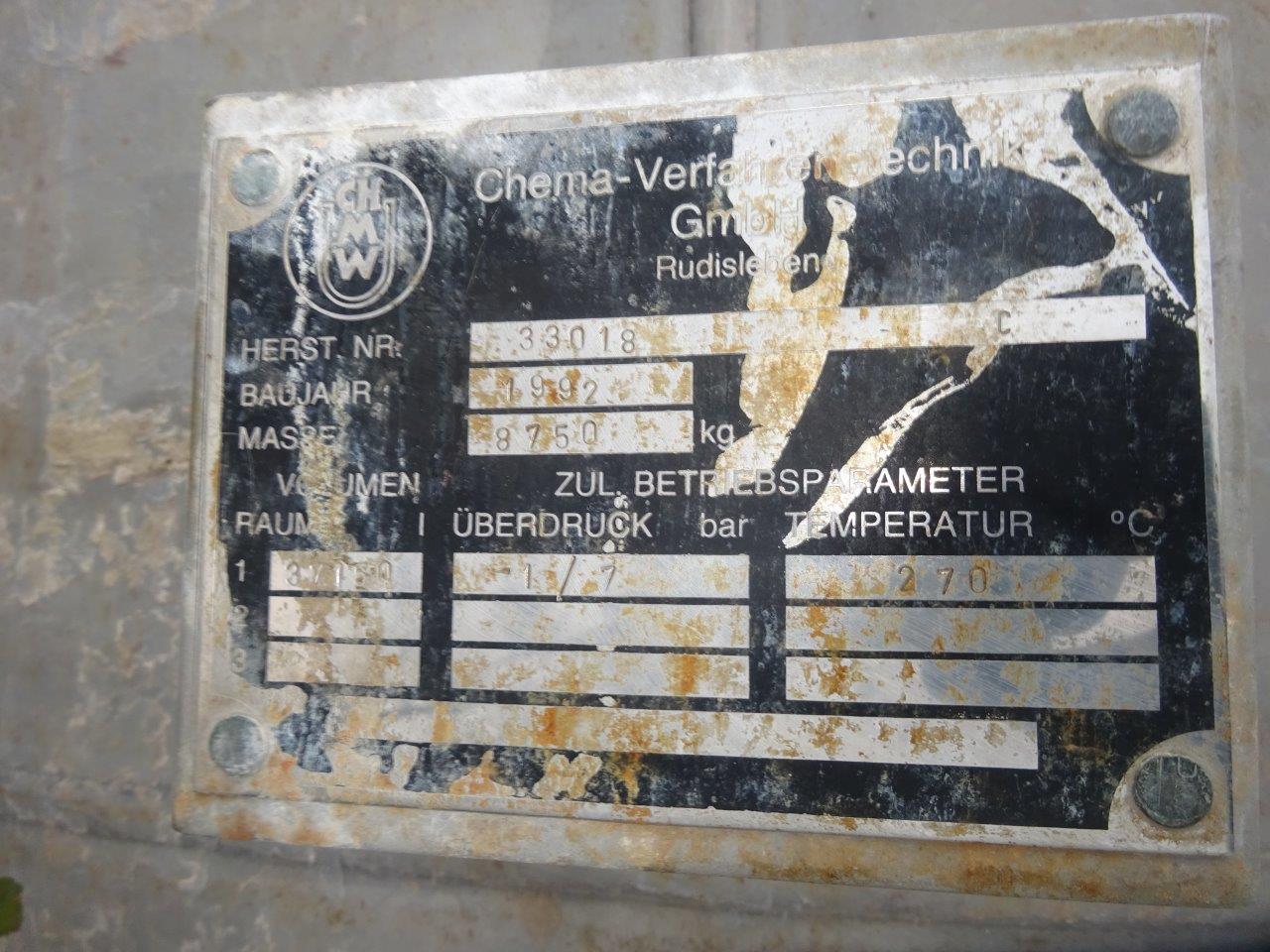 Stainless Steel Austenitic Chema-Verfahrenstechnik GmbH Tank - IPP# 229411