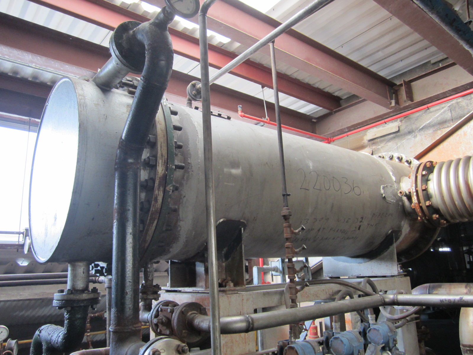 IPP# 220036, 81.6 m² (878 ft²)  Stainless Steel 304 Shell and Tube Heat Exchanger For Sale