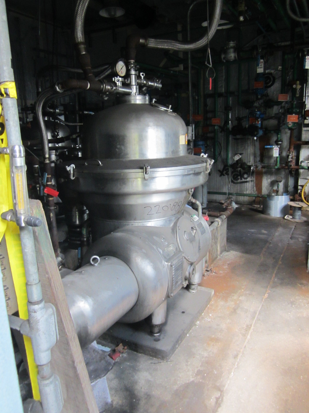 IPP# 220188, 35 kW (46.9 HP)  Stainless Steel 316  Centrifuge-Disc Bowl For Sale