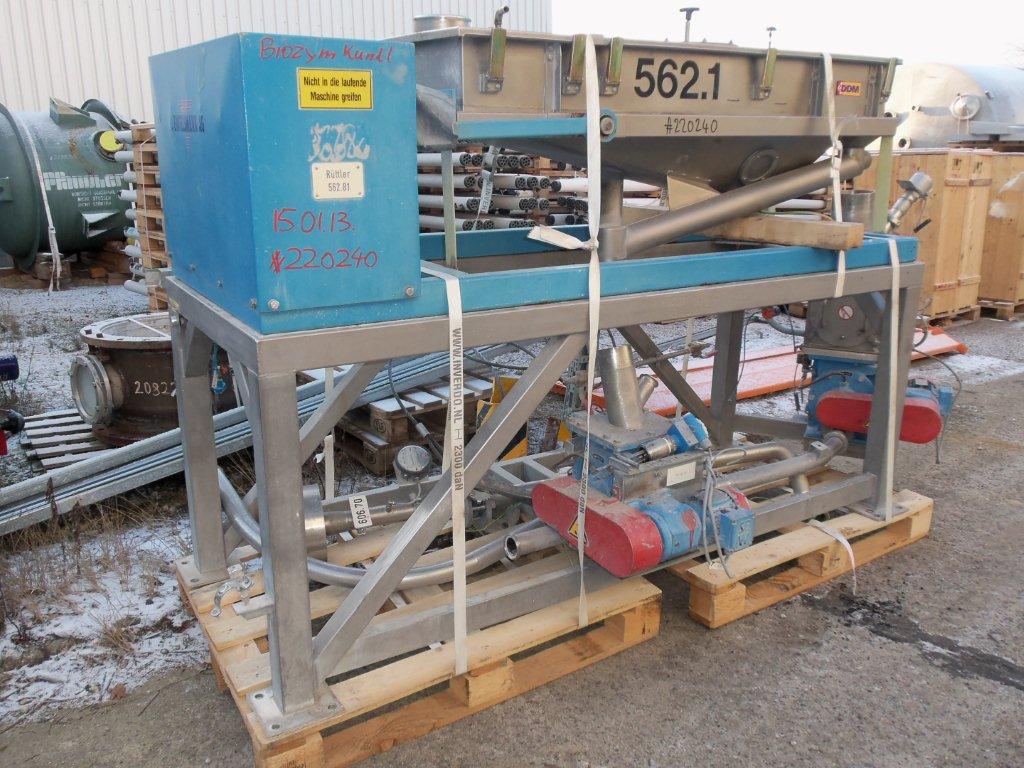 IPP# 220240, 500 mm (19.7 in)  Stainless Steel 321 Separators  Screener For Sale