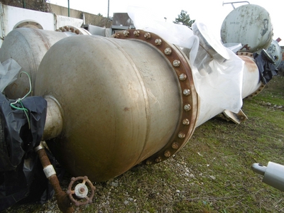 IPP# 220353, 100 m² (1,076 ft²)  Stainless Steel 316 Shell and Tube Heat Exchanger For Sale