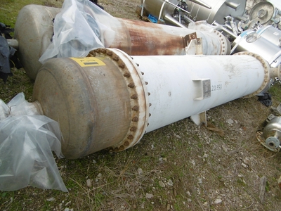 IPP# 220358, 100 m² (1,076 ft²)  Stainless Steel 316 Shell and Tube Heat Exchanger For Sale