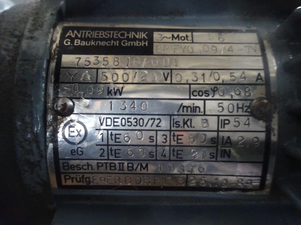 IPP# 220421, 0.09 kW (0.12 HP)    Gear Reducer For Sale