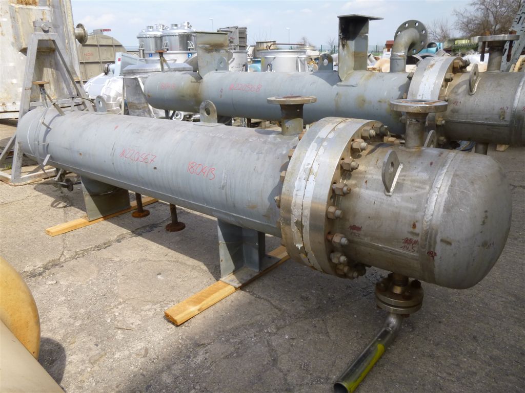 IPP# 220567, 24.8 m² (266.9 ft²)  Stainless Steel Austentic Shell and Tube Heat Exchanger For Sale