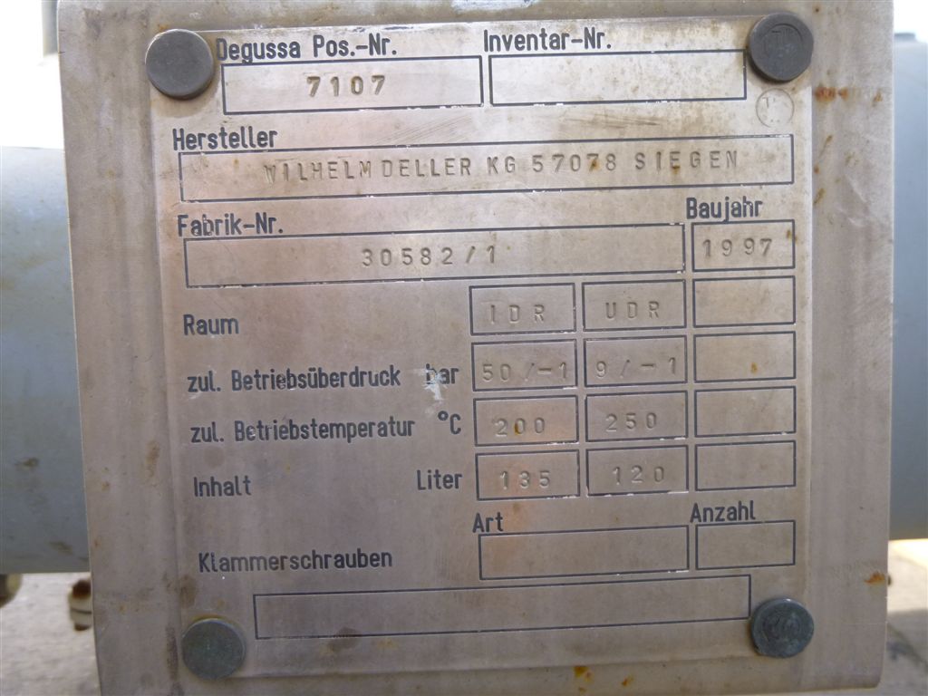 IPP# 220568, 14.4 m² (155 ft²)  Stainless Steel Austentic Shell and Tube Heat Exchanger For Sale