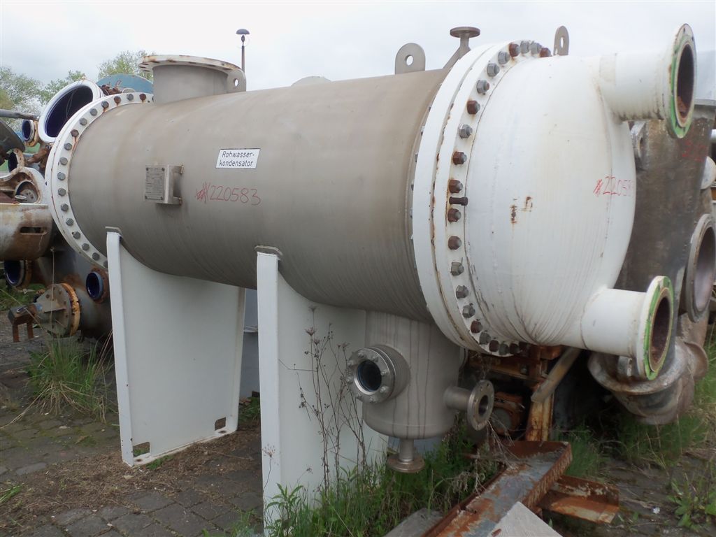 IPP# 220583, 111 m² (1,195 ft²)  Stainless Steel Austentic Shell and Tube Heat Exchanger For Sale