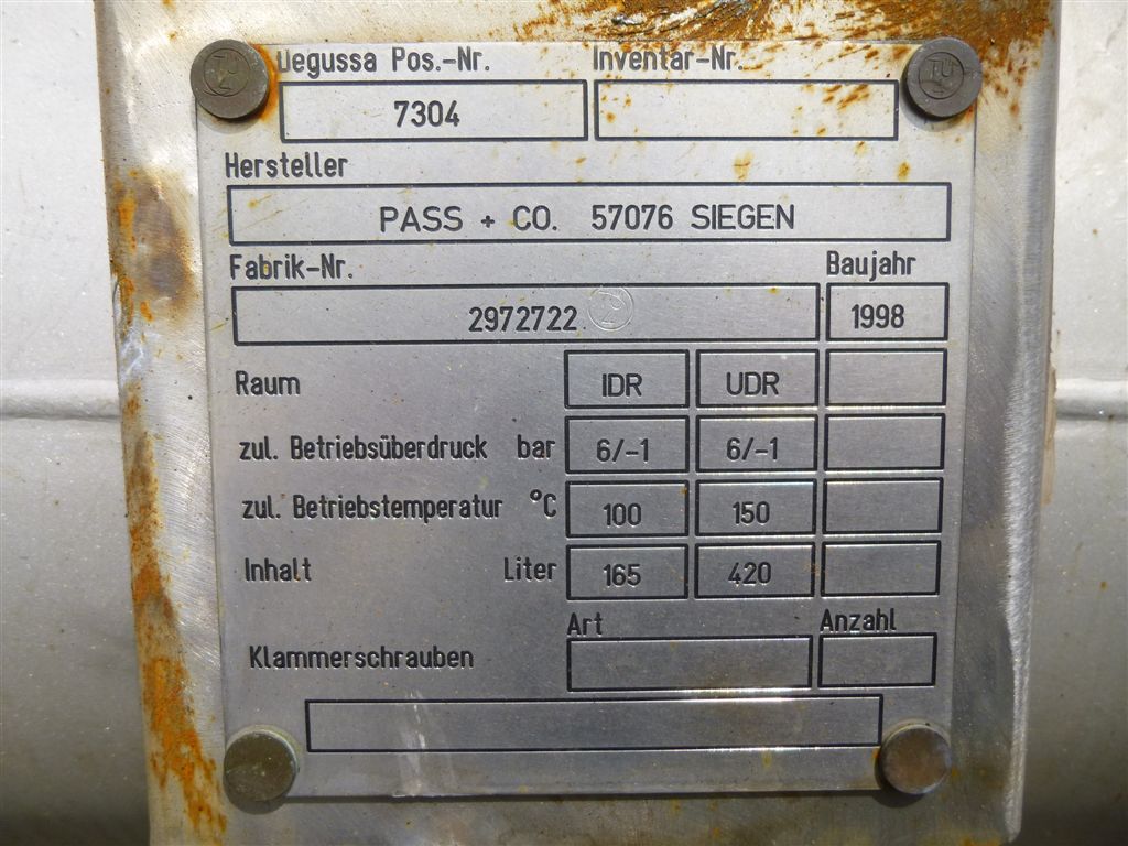 IPP# 220590, 23 m² (247.6 ft²)  Stainless Steel 321 Shell and Tube Heat Exchanger For Sale