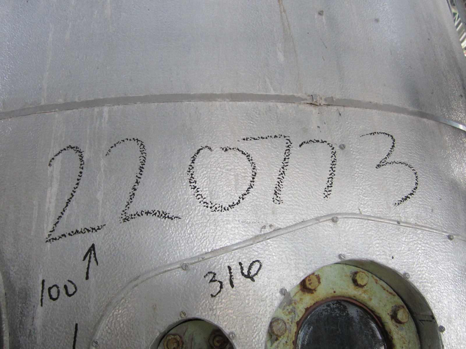 IPP# 220773, 7,192 L (1,900 gallons)  Stainless Steel 316  Tank For Sale