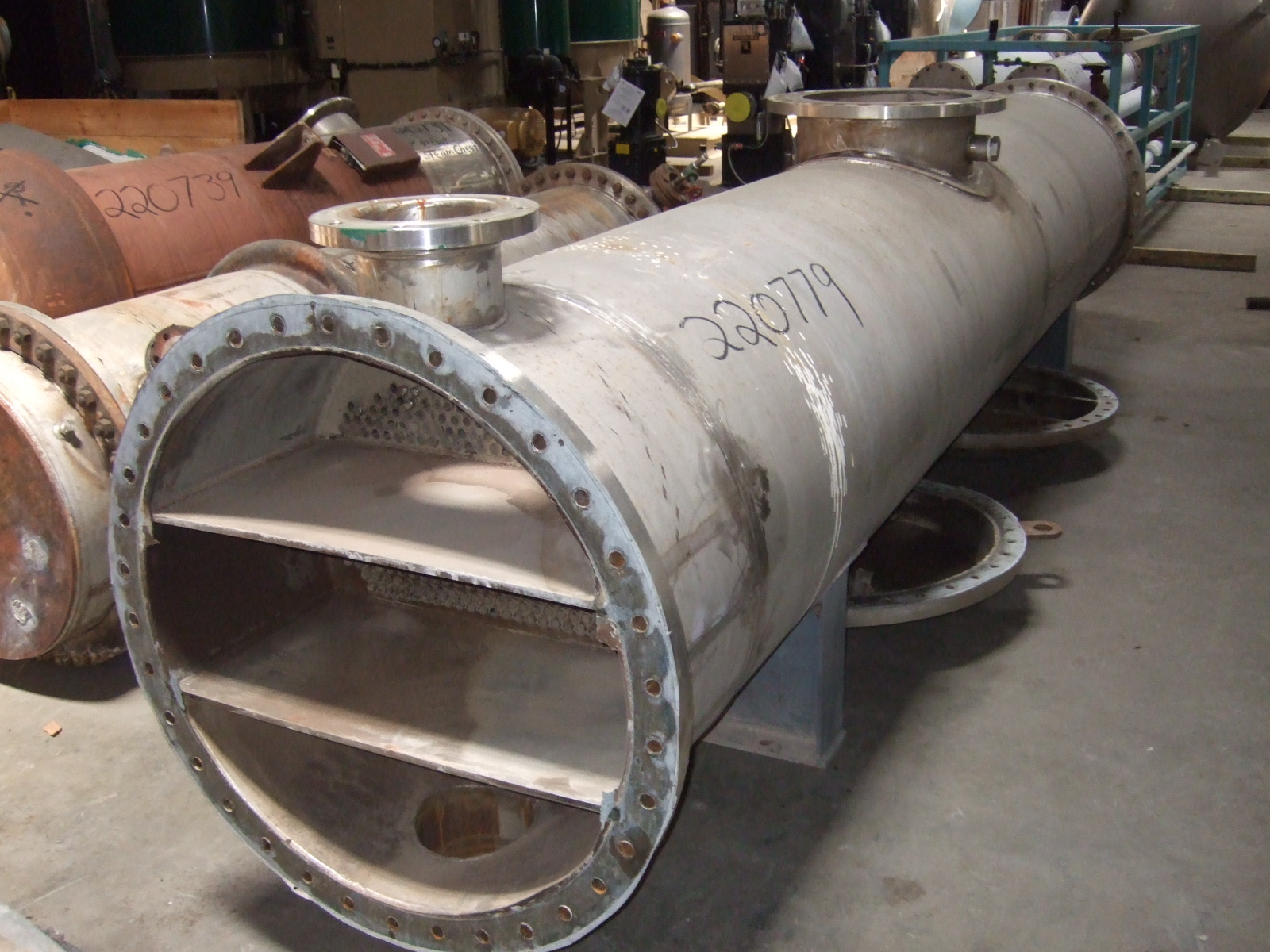 IPP# 220779, 149.1 m² (1,605 ft²)  Stainless Steel 316 Shell and Tube Heat Exchanger For Sale