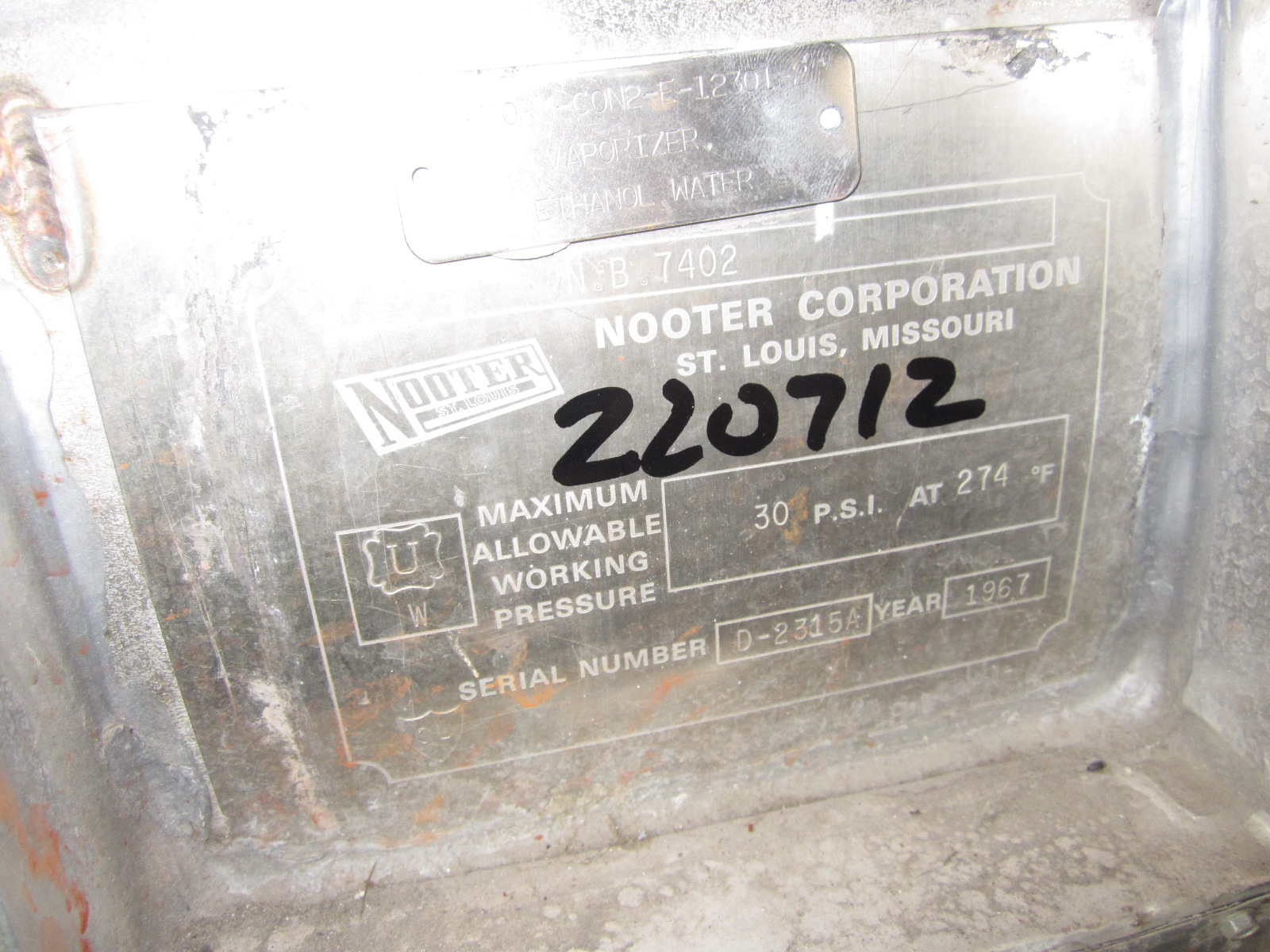 IPP# 220712,   Stainless Steel 304  Tank For Sale