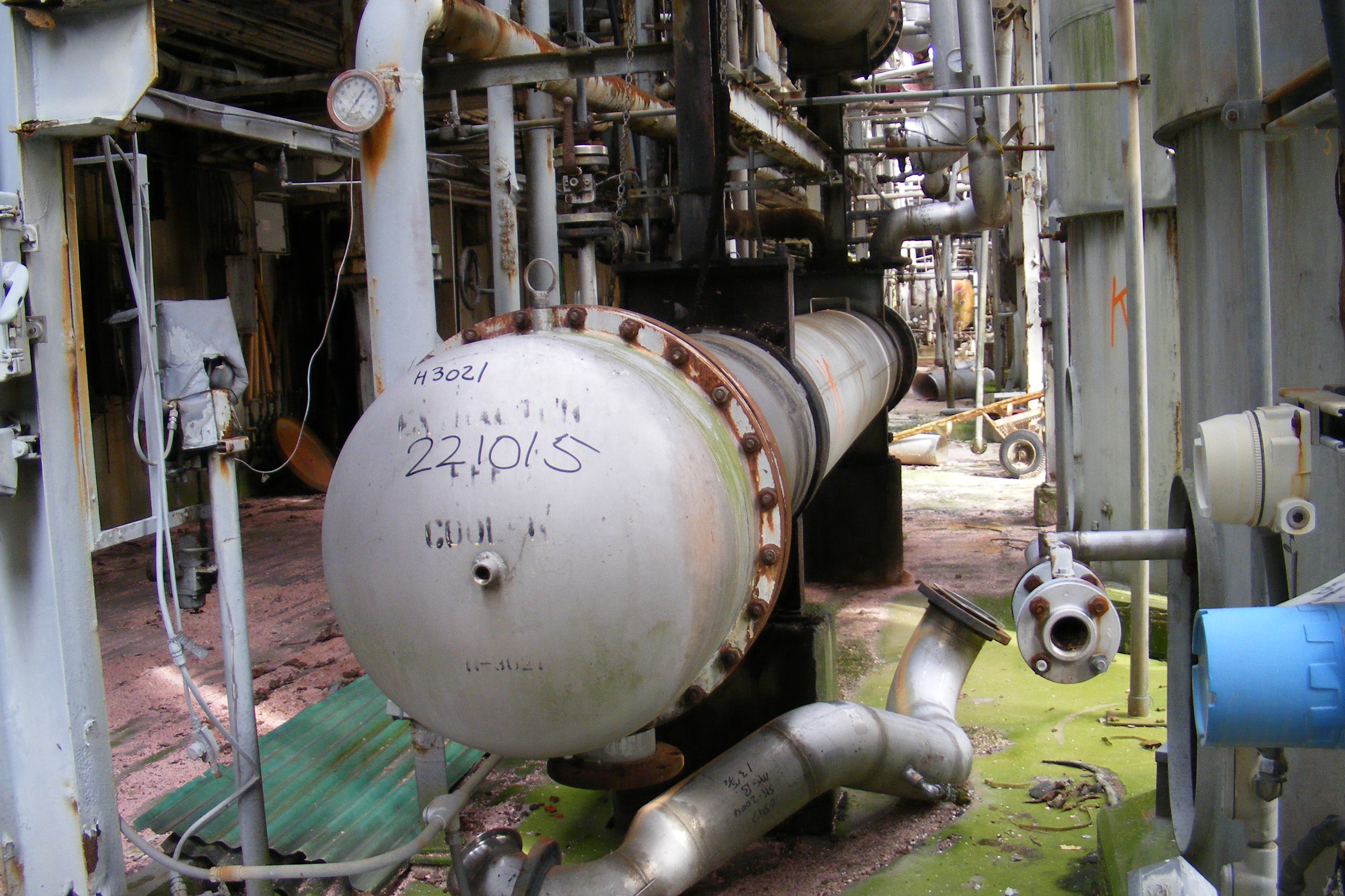 IPP# 221015, 135.8 m² (1,462 ft²)  Stainless Steel 304 Shell and Tube Heat Exchanger For Sale